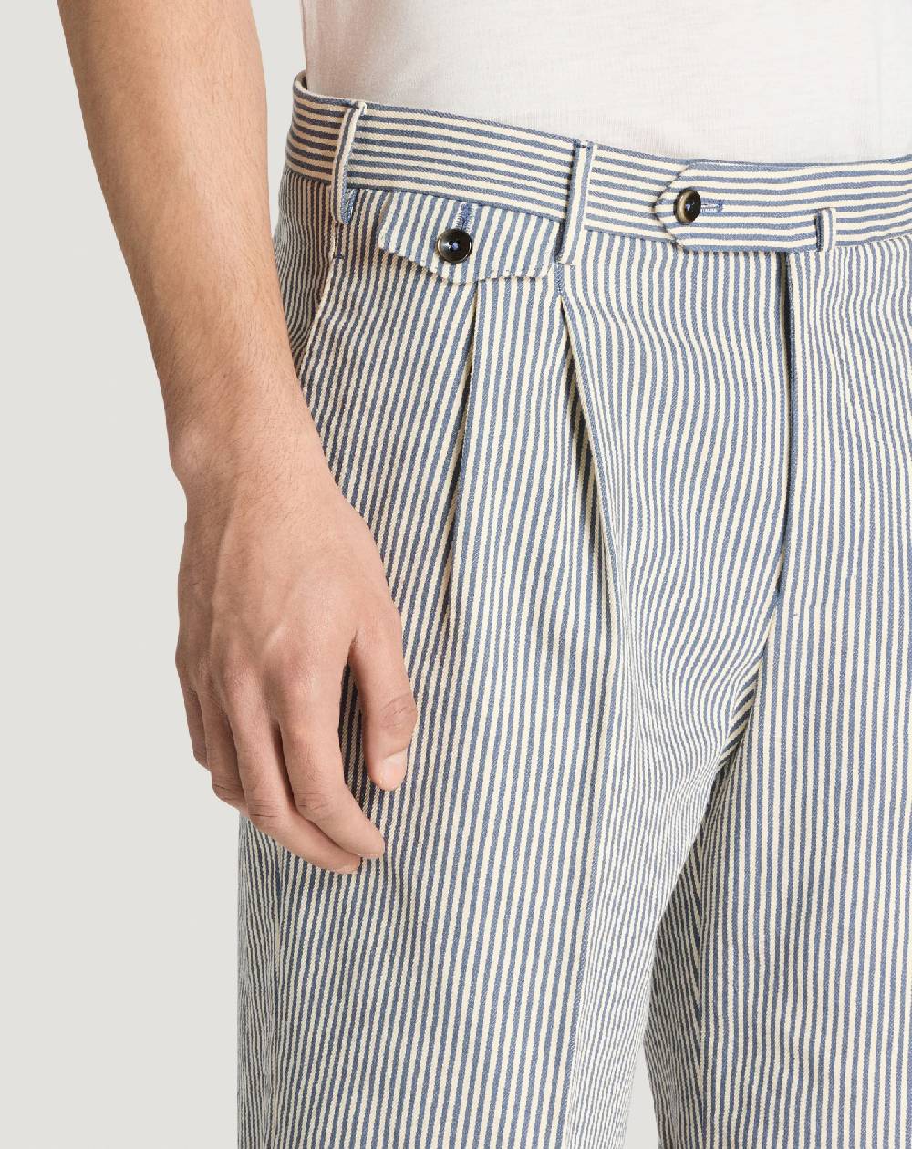 Pt Torino Bermuda in cotone a righe In Vendita