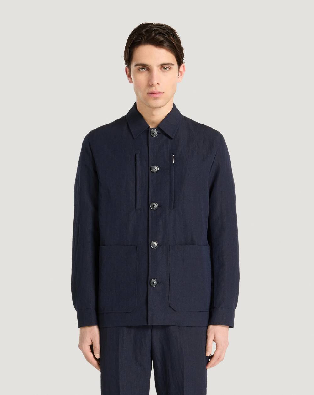 Pt Torino Giacca in flanella crinkle Moda