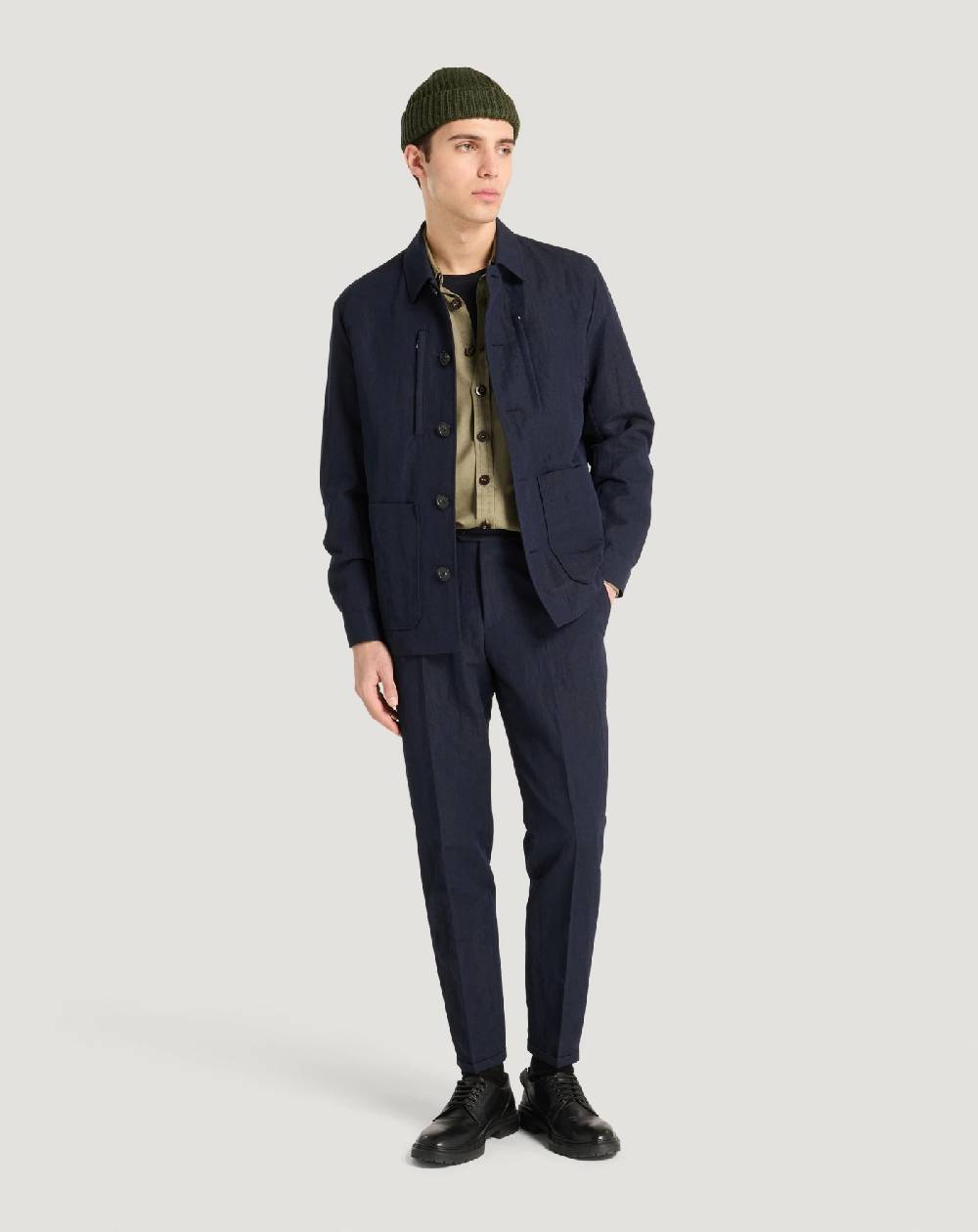 Pt Torino Giacca in flanella crinkle Moda