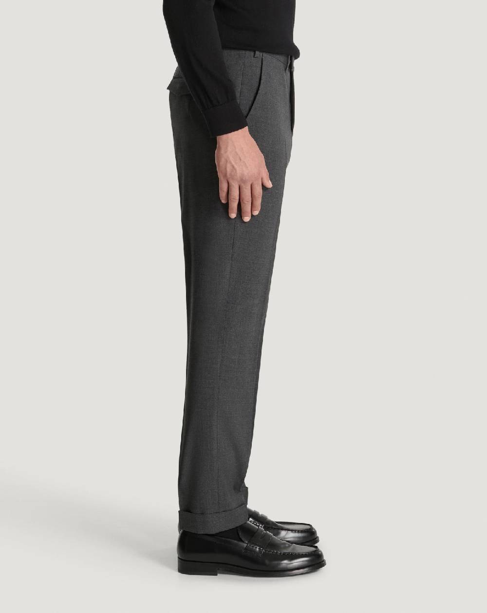 Pt Torino Pantaloni Master in lana batavia Negozio online di fabbrica