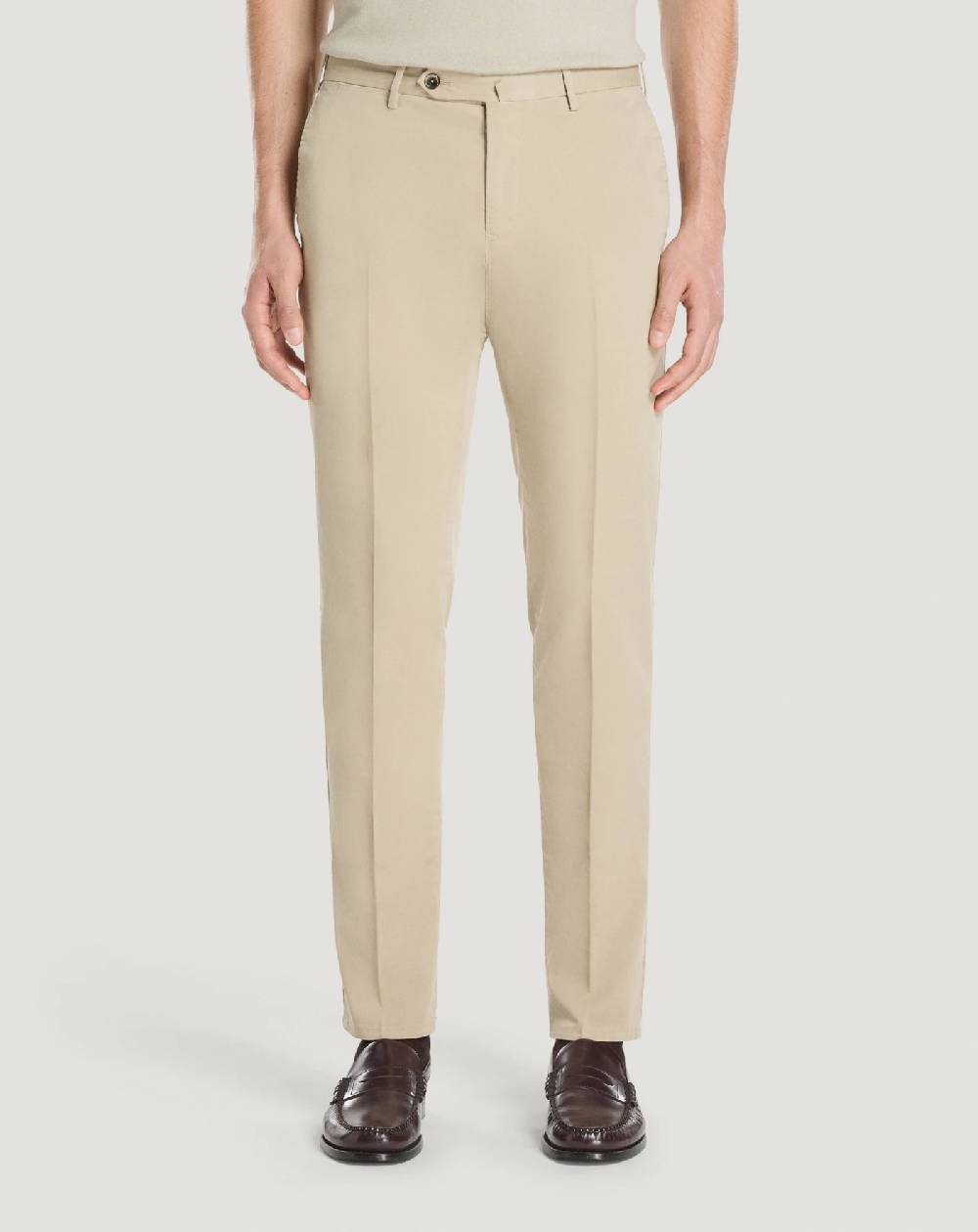 Pt Torino Pantaloni Slim in cotone batavia Grande vendita