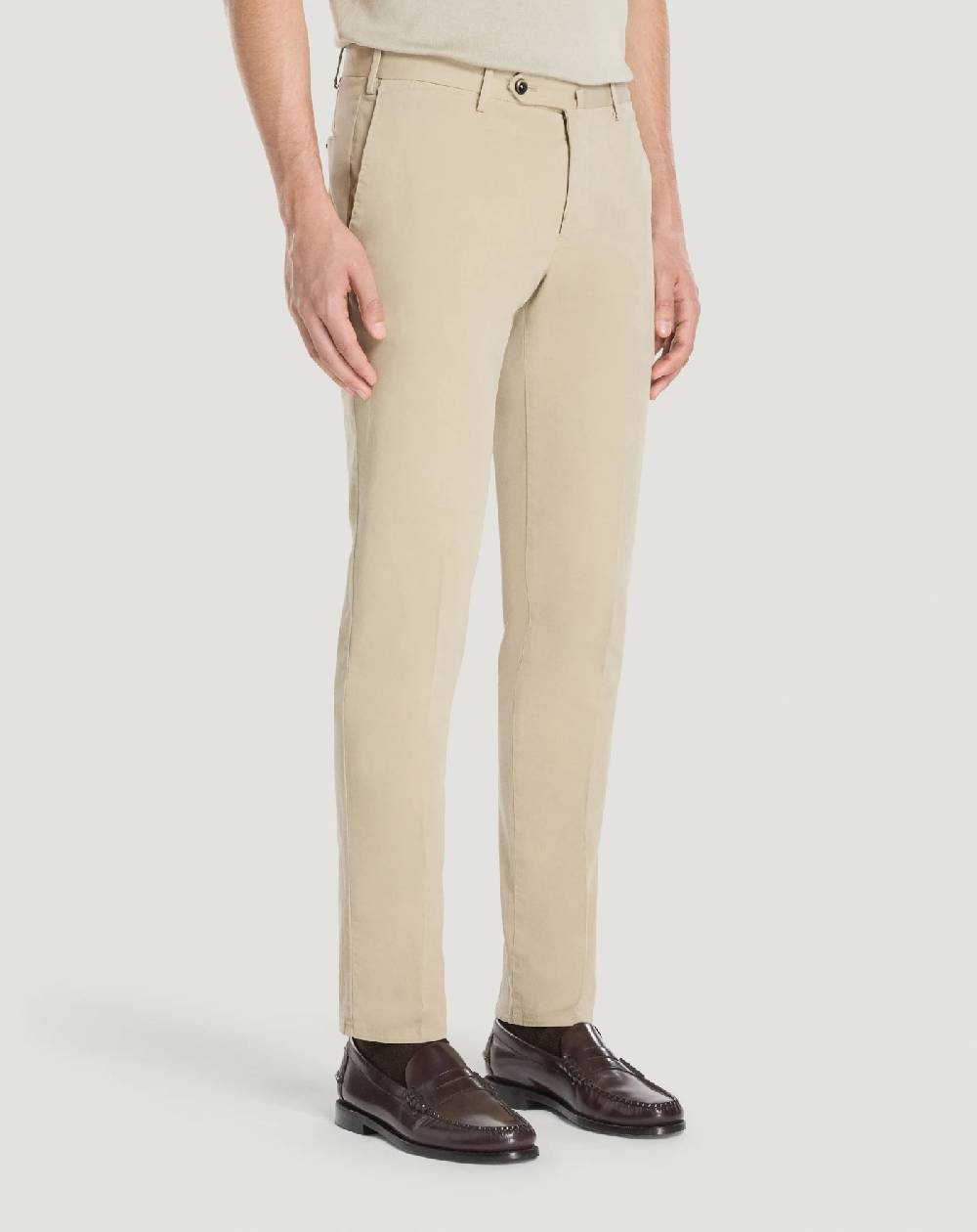 Pt Torino Pantaloni Slim in cotone batavia Grande vendita