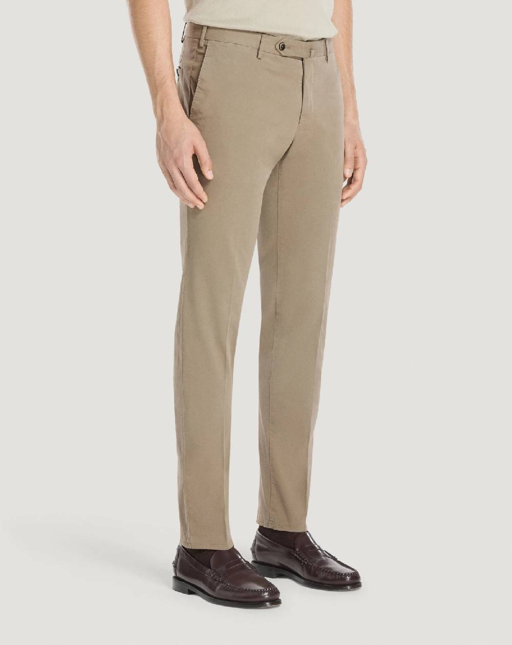 Pt Torino Pantaloni Slim in cotone batavia Shopping online