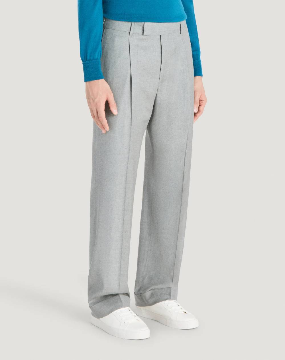 Pt Torino Pantaloni Quindici in twill di lana fluida Offerta esclusiva