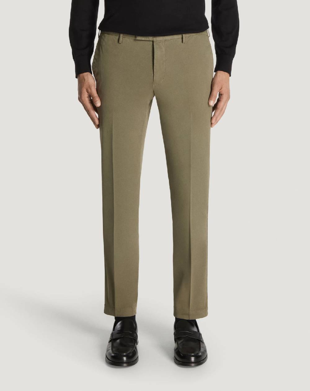 Pt Torino Pantaloni Skinny in cotone batavia Smaltimento dello stoccaggio