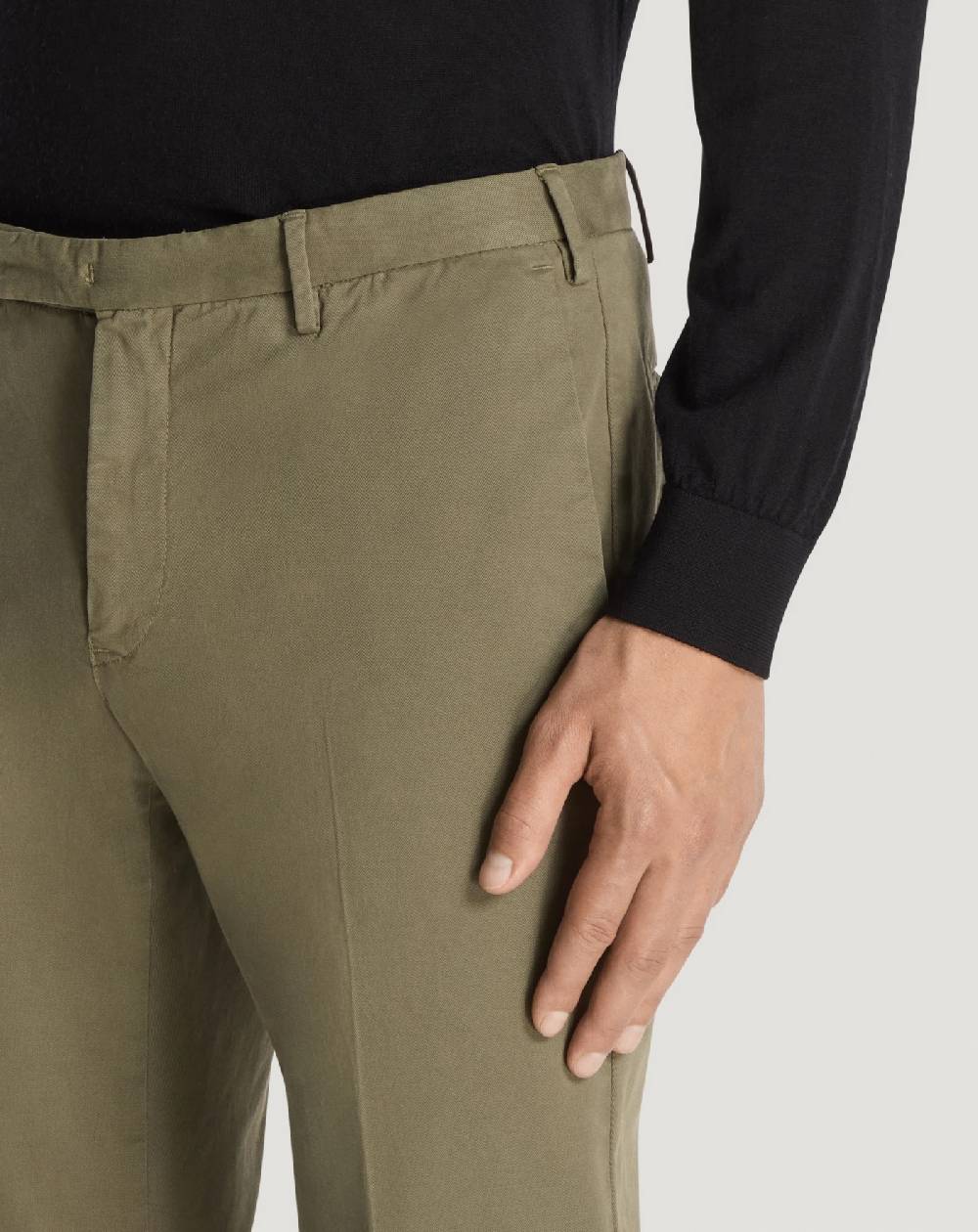 Pt Torino Pantaloni Skinny in cotone batavia Smaltimento dello stoccaggio