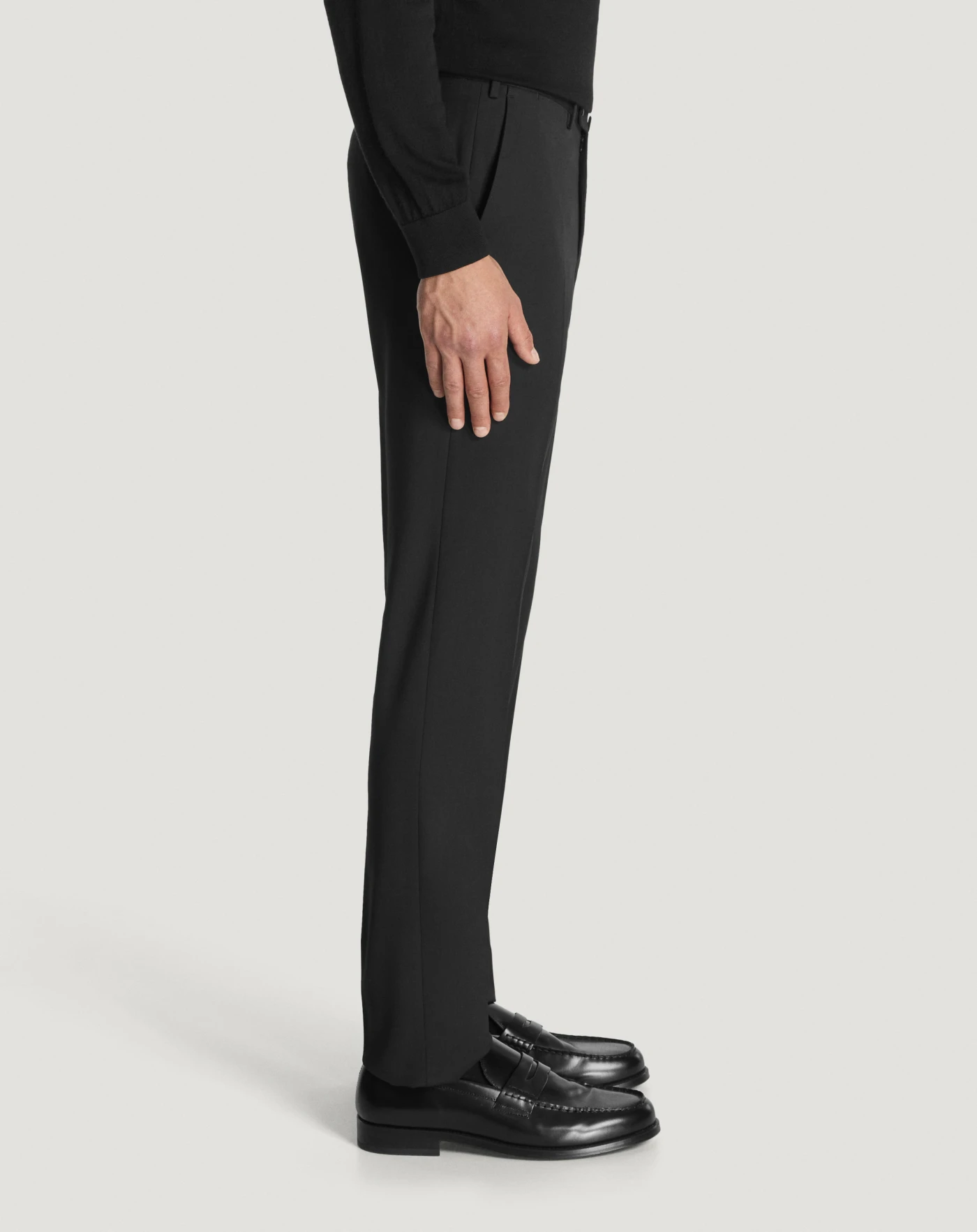 Pt Torino Pantaloni Superslim in tecno lana Grandi sconti