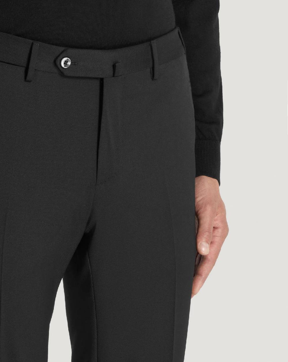 Pt Torino Pantaloni Superslim in tecno lana Grandi sconti