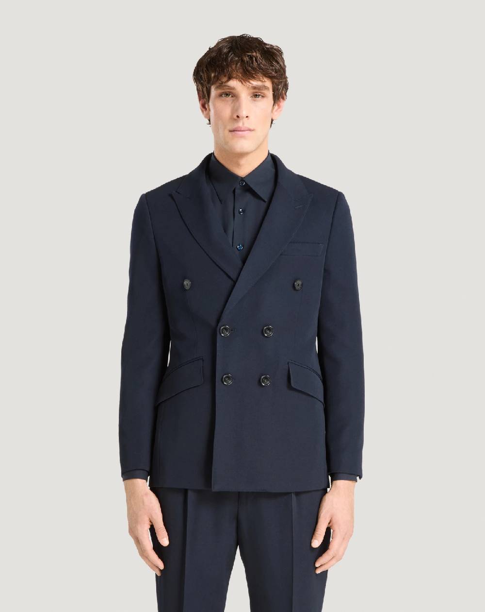 Pt Torino Blazer in lana granité Nuovi prodotti