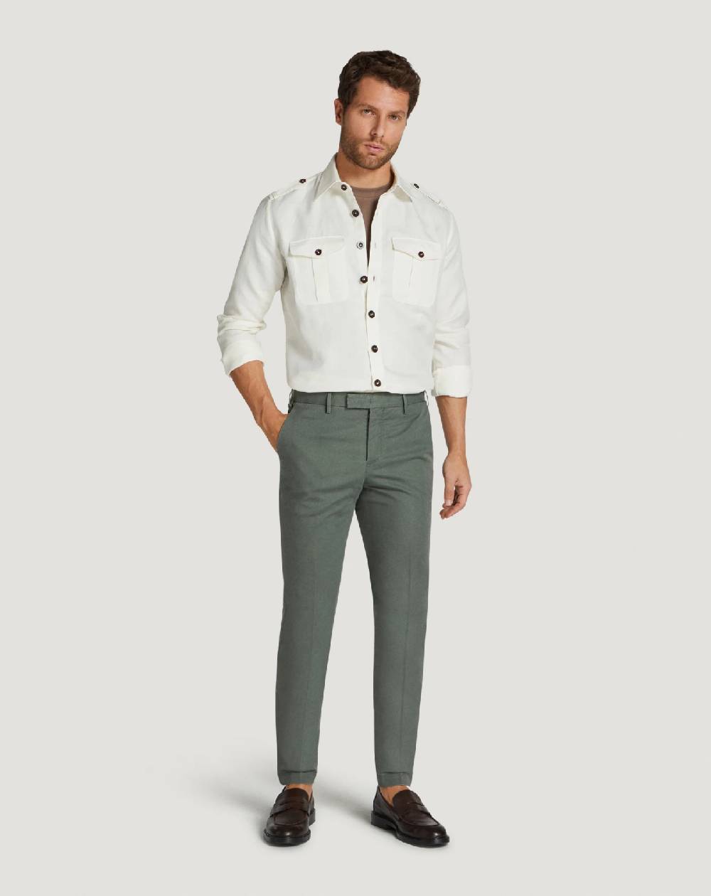 Pt Torino Camicia in twill Ultimi due giorni