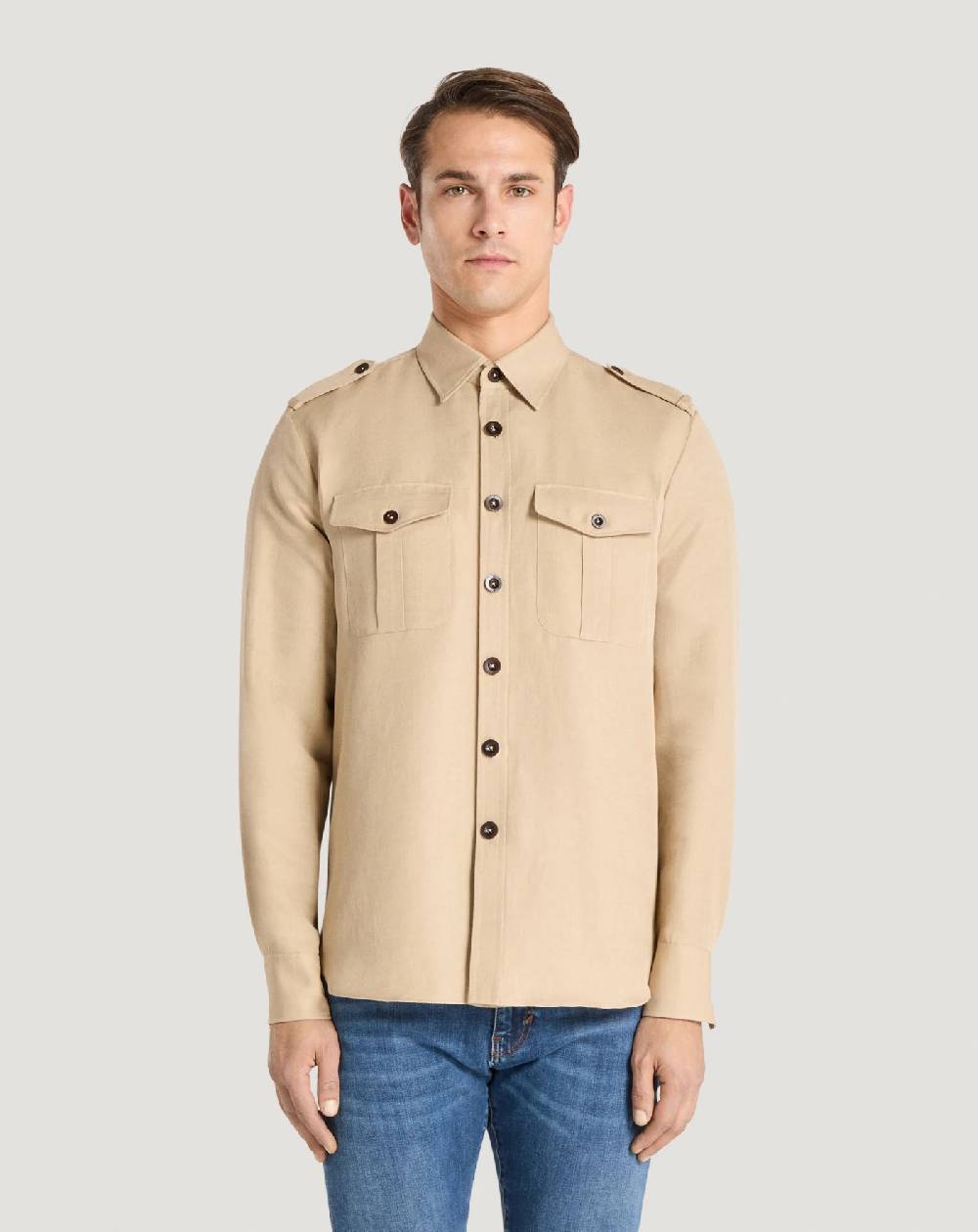 Pt Torino Camicia in twill Ultimo giorno