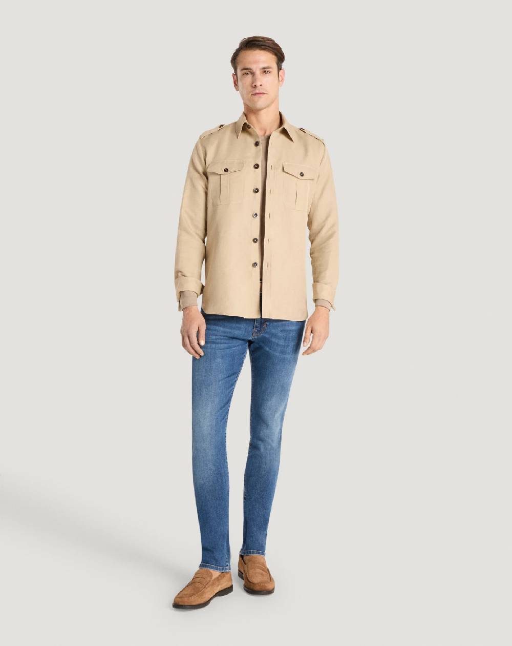 Pt Torino Camicia in twill Ultimo giorno