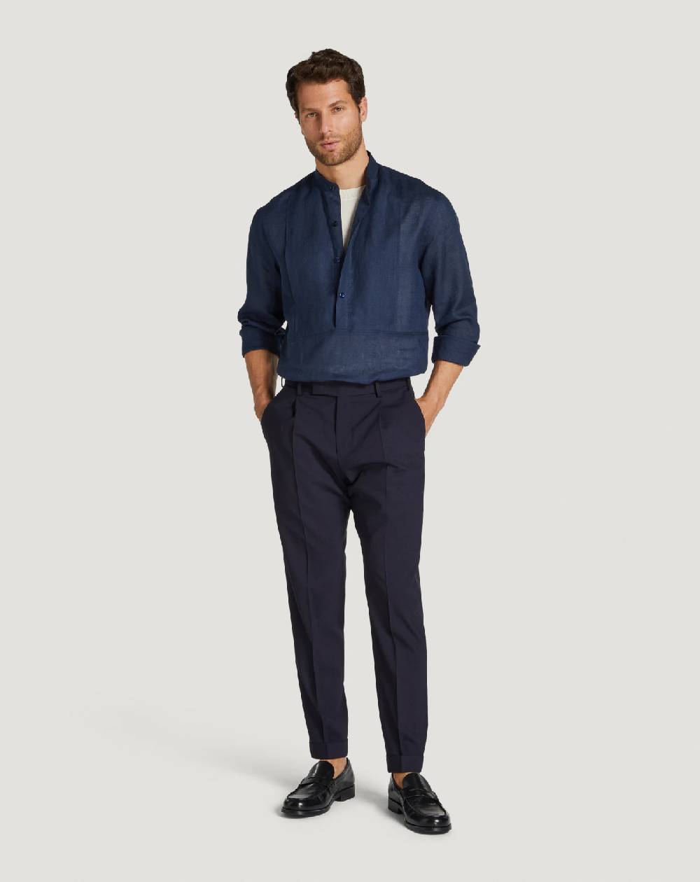 Pt Torino Camicia in lino Fino al 65% di sconto