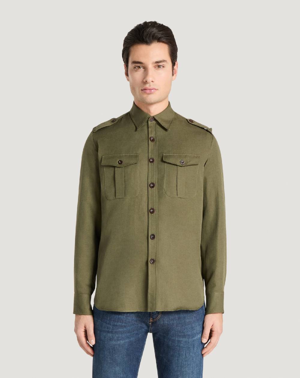 Pt Torino Camicia in twill Fino al 55% di sconto