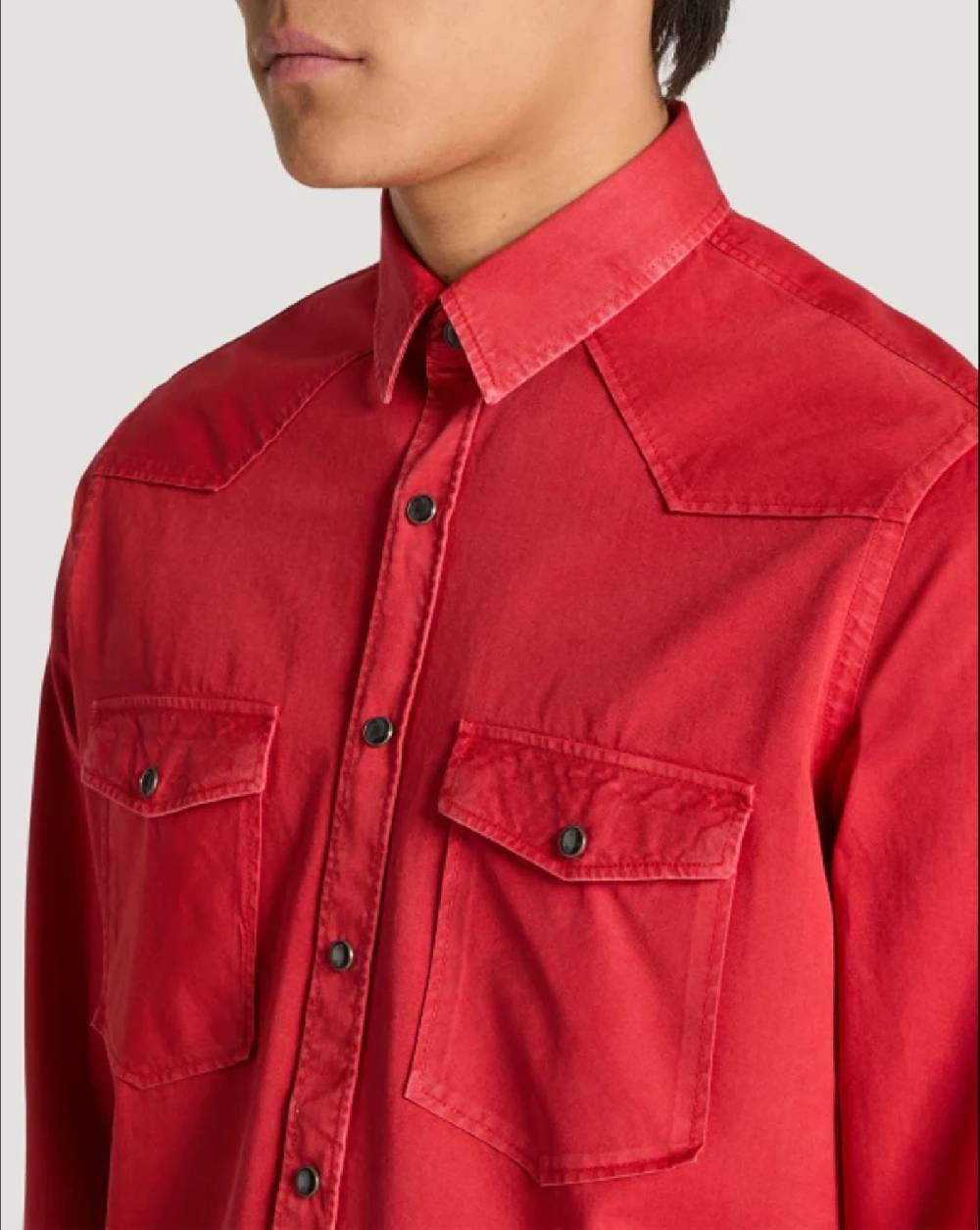 Pt Torino Camicia in gabardina di cotone Discount Store per i nuovi prodotti