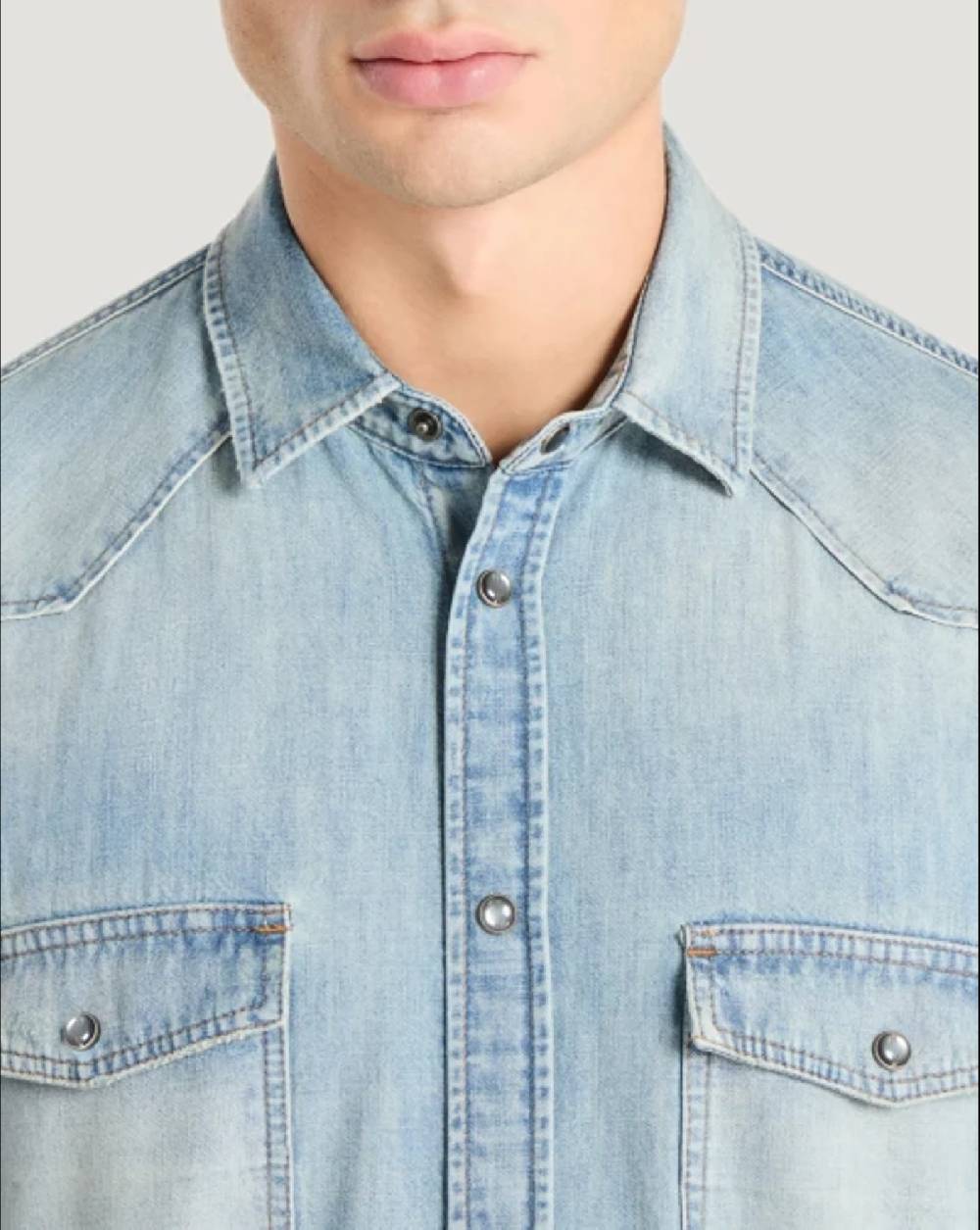 Pt Torino Camicia in denim Officina