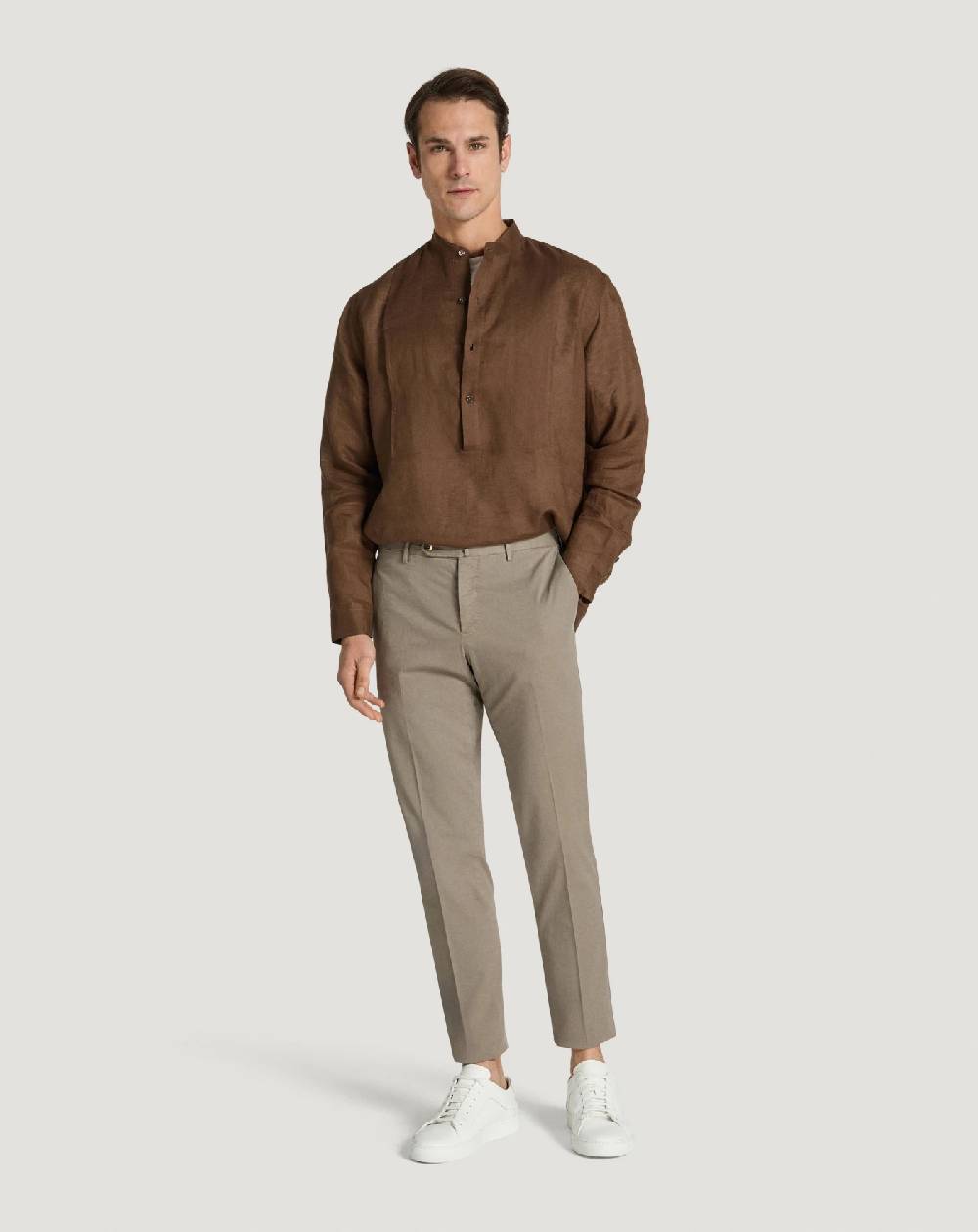 Pt Torino Camicia in lino Sconti questo mese