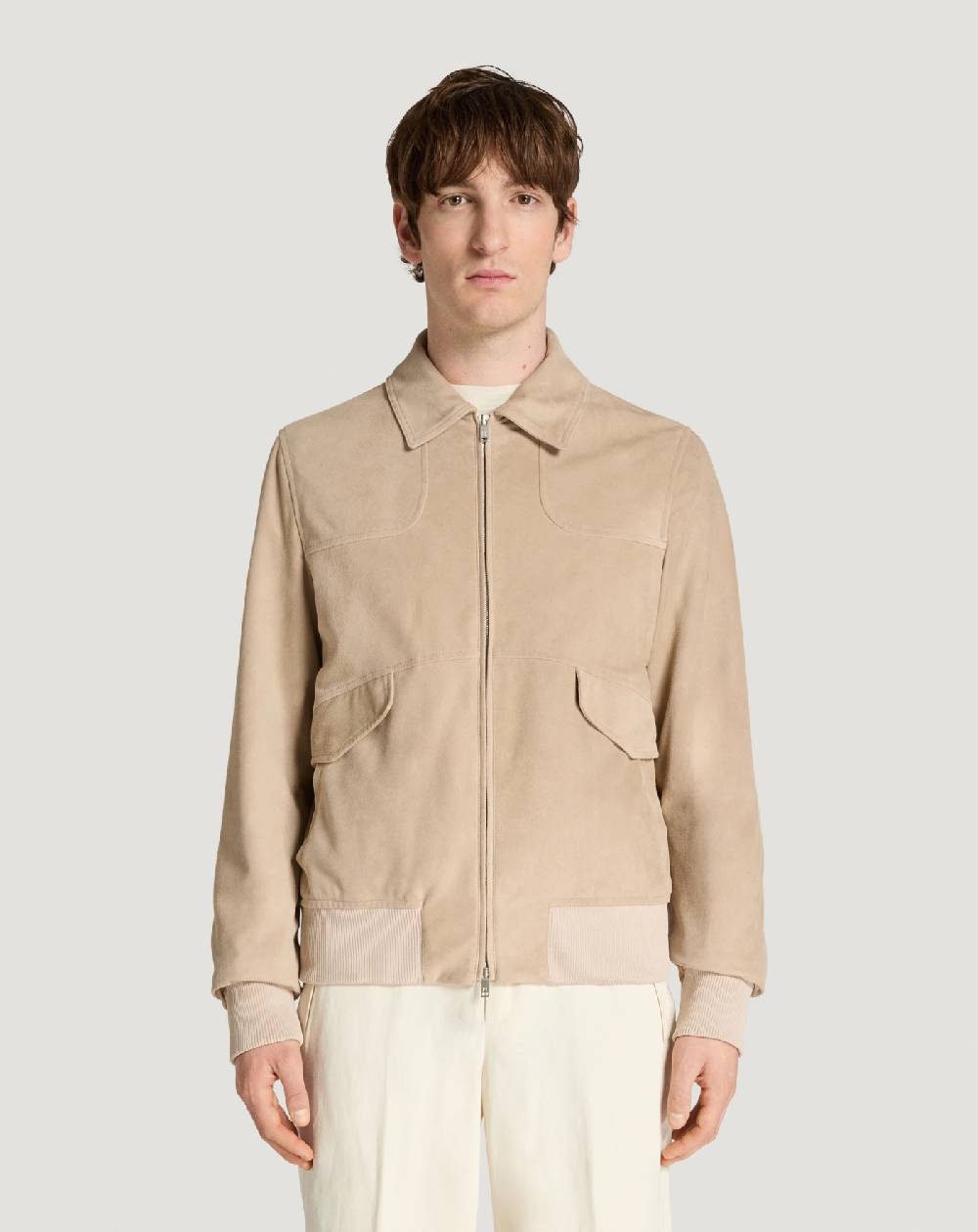 Pt Torino Bomber in suede In Saldo