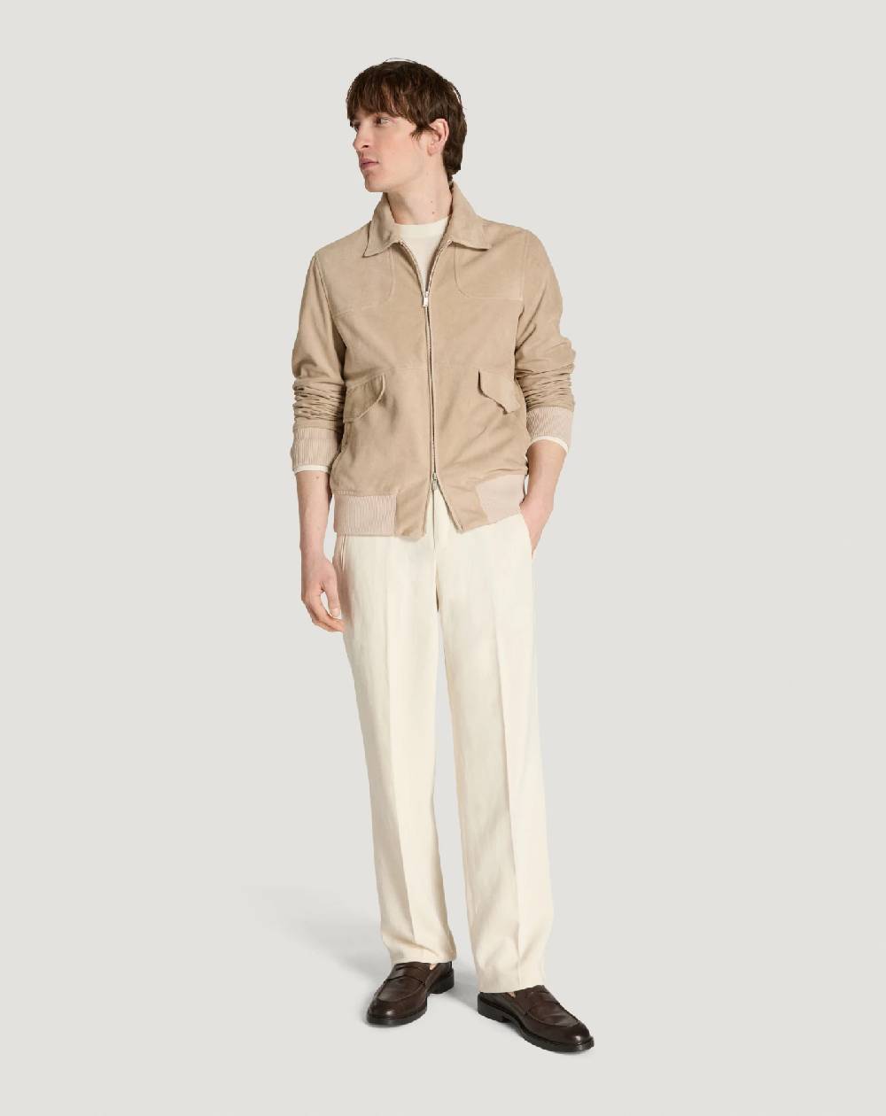 Pt Torino Bomber in suede In Saldo