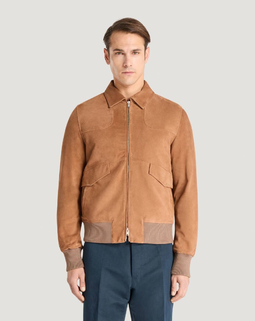 Pt Torino Bomber in suede Nuova