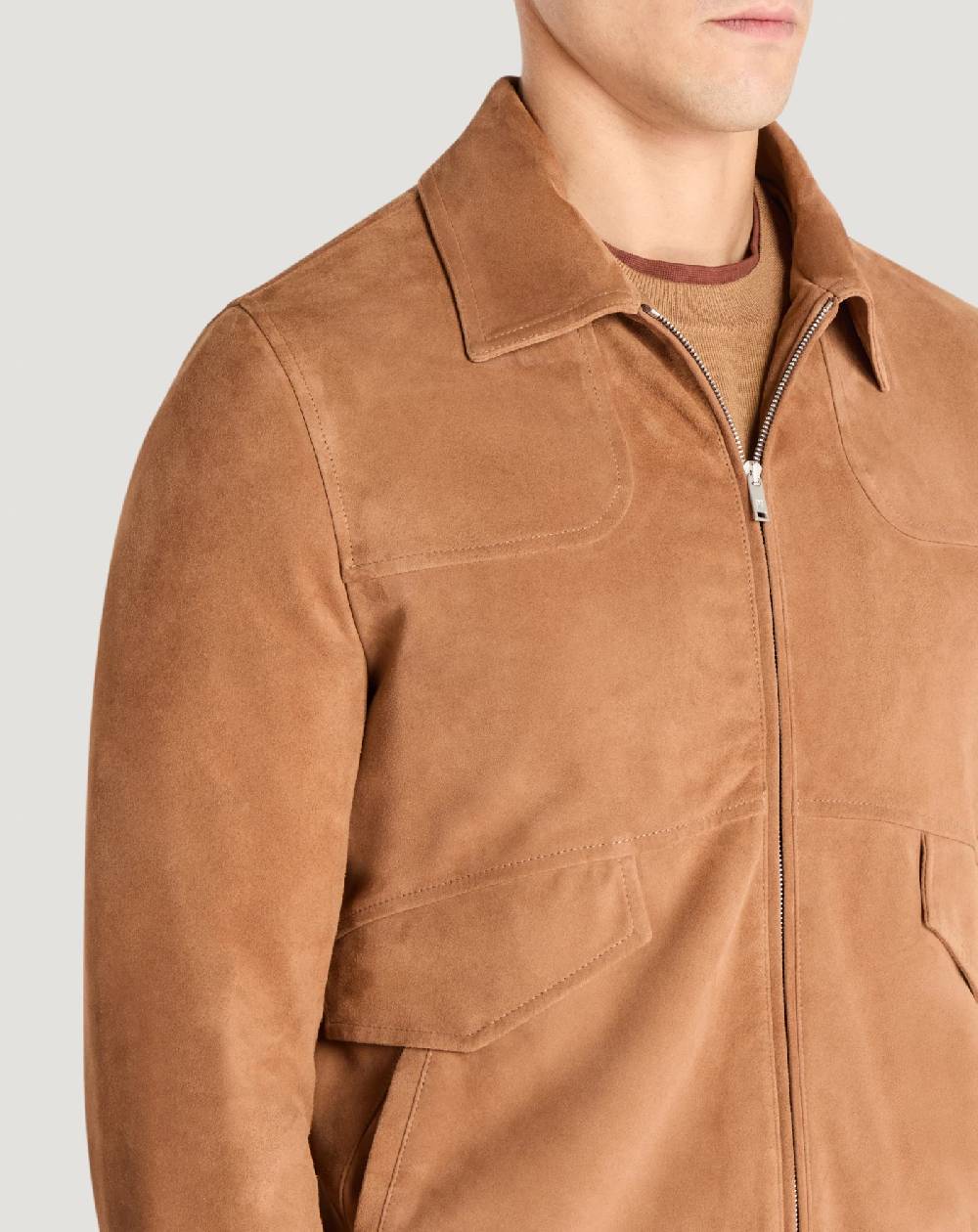 Pt Torino Bomber in suede Nuova