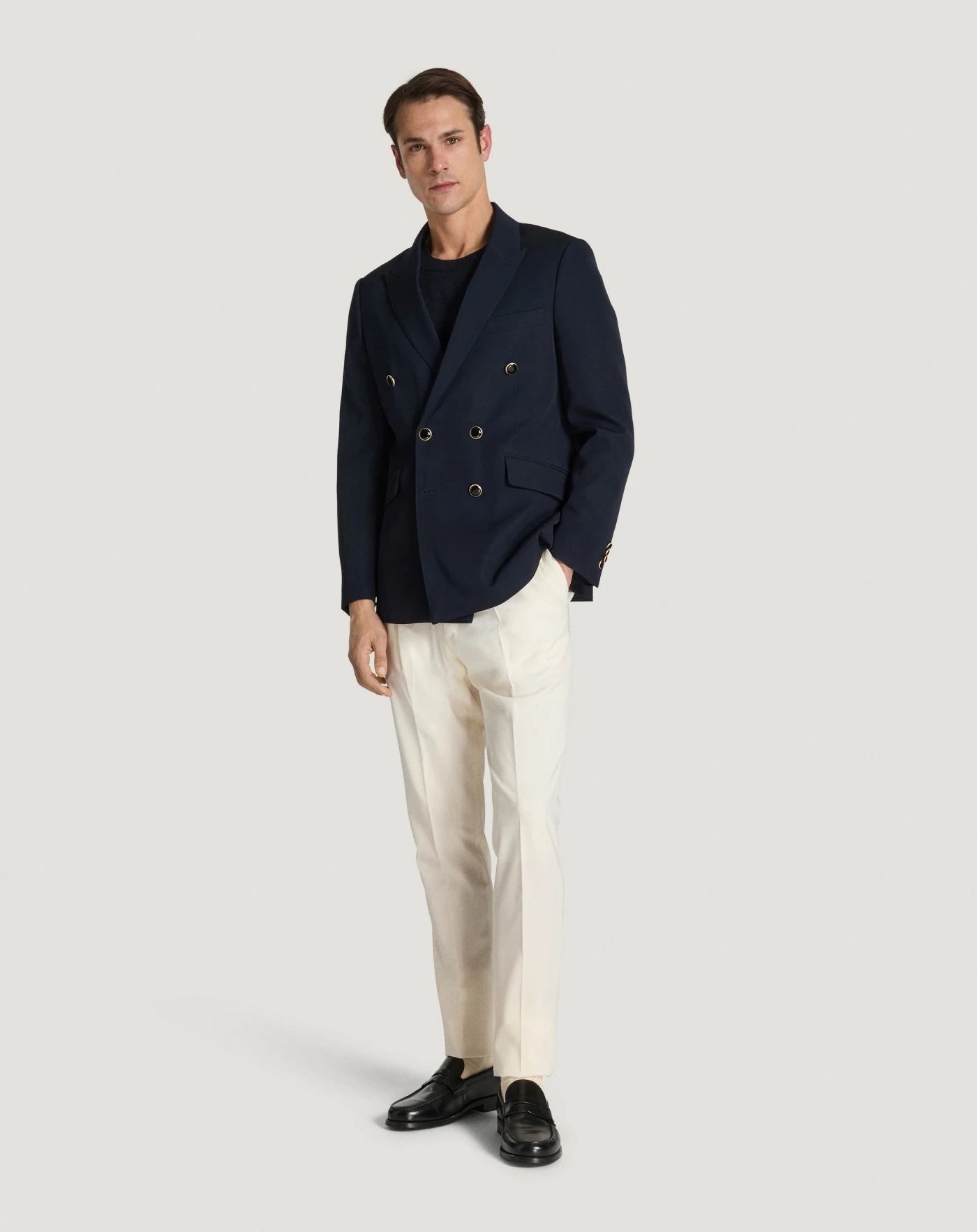 Pt Torino Blazer in lana granité Spedizione gratuita