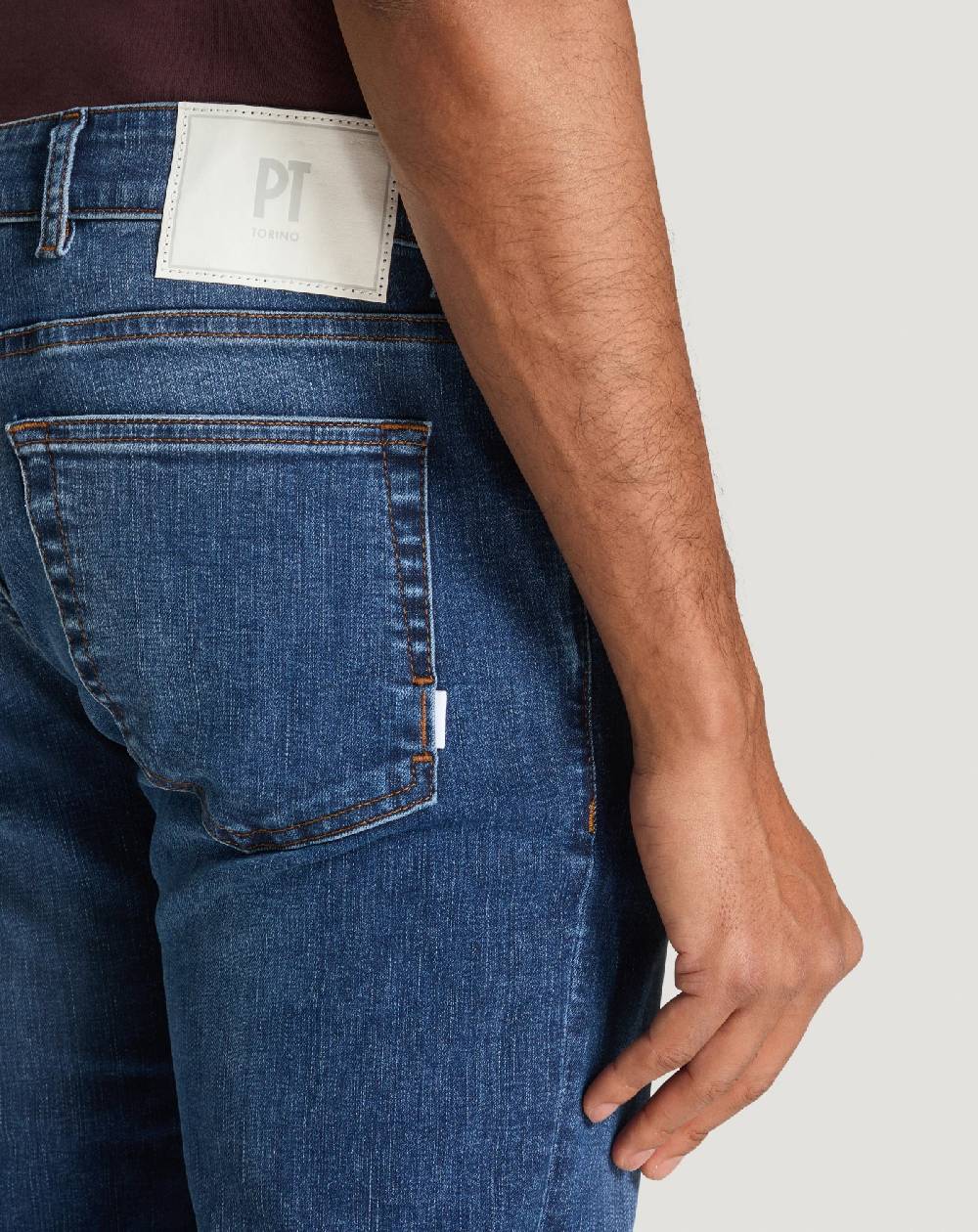 Pt Torino Jeans Swing in denim stretch indigo Offerta esclusiva