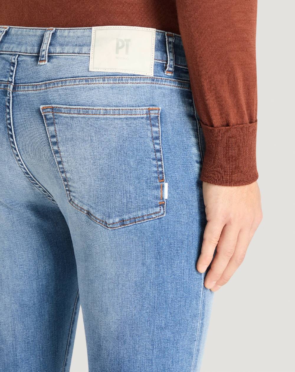 Pt Torino Jeans Swing in denim stretch indigo Black Friday