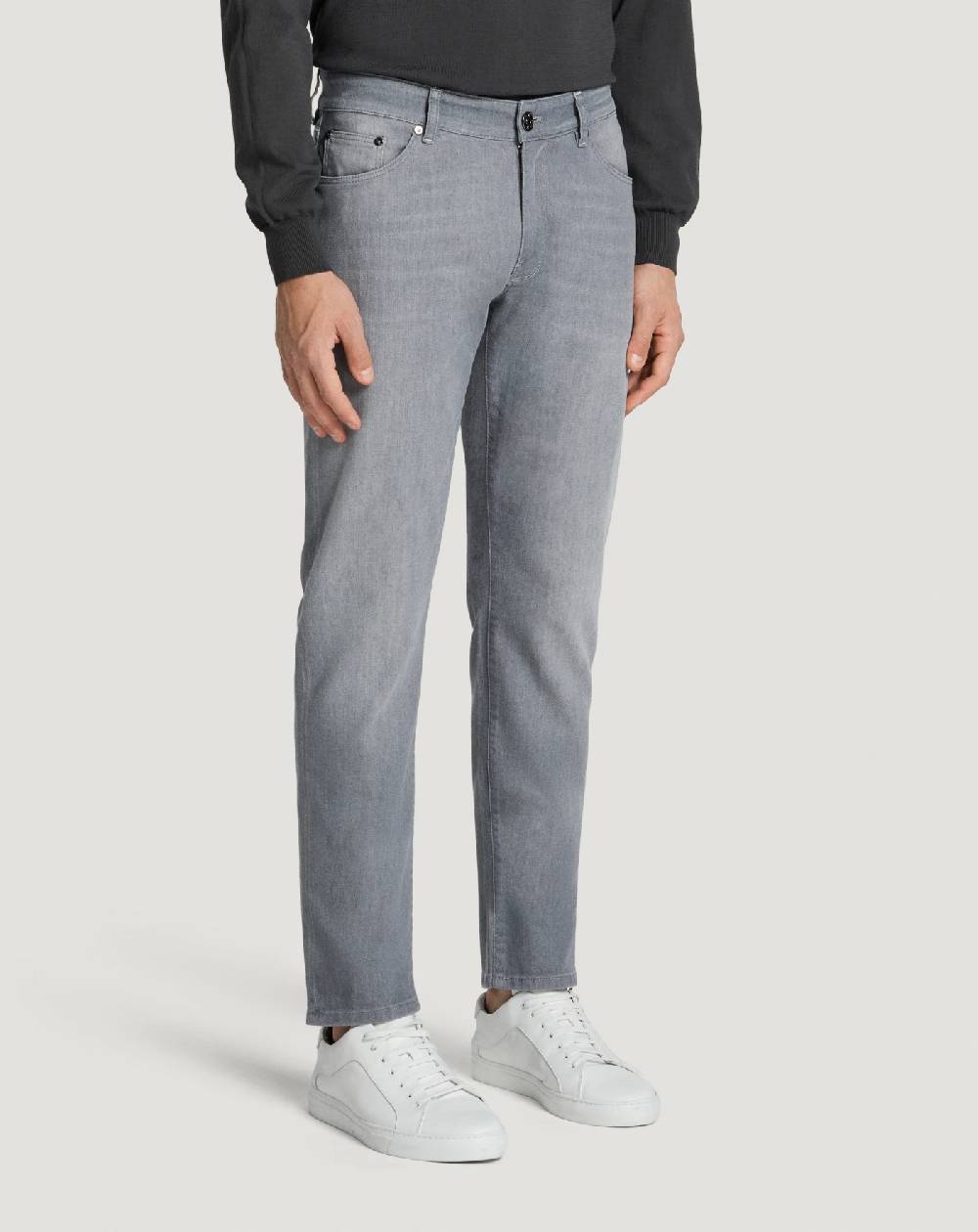 Pt Torino Jeans Swing in light grey denim Offerta natalizia