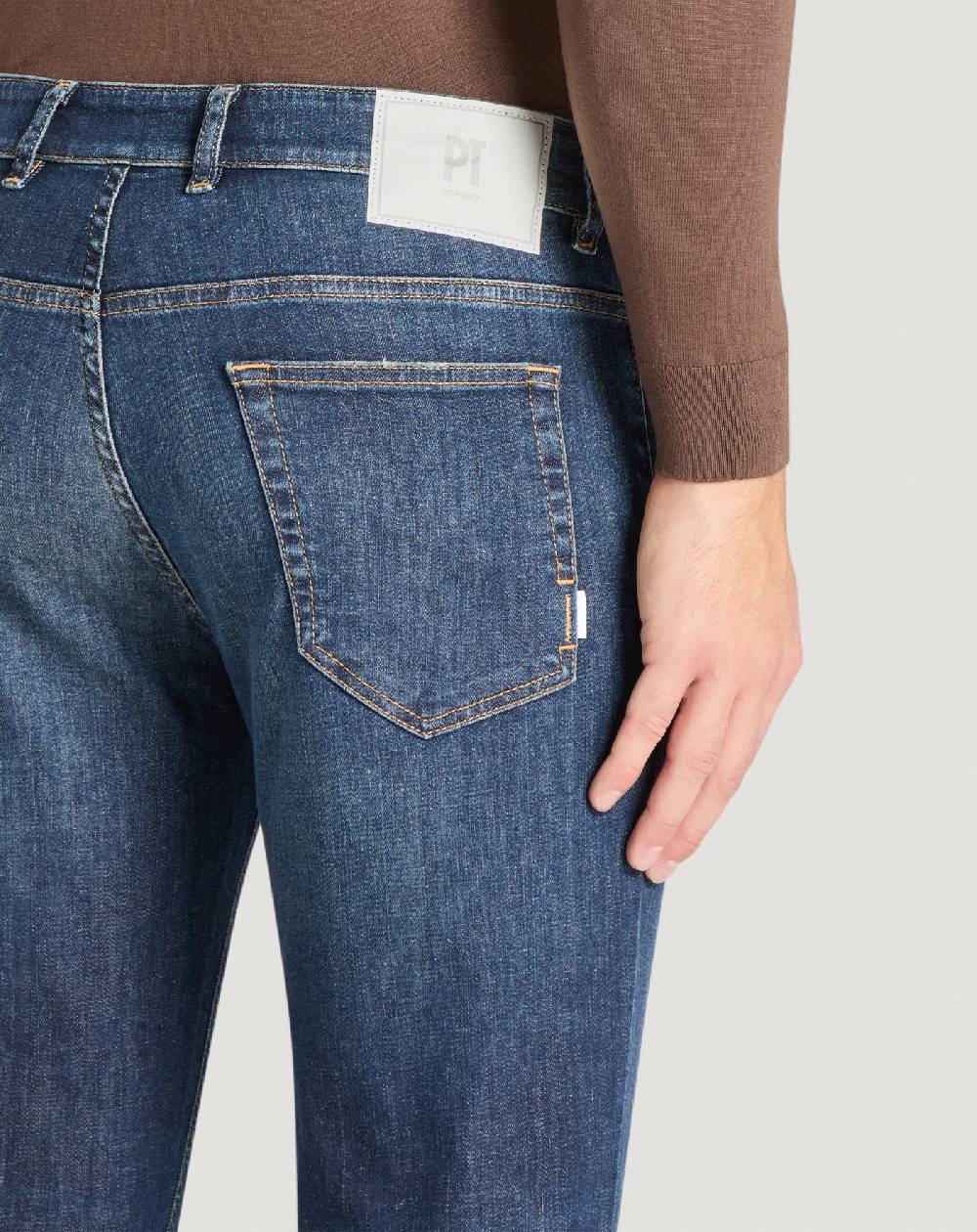 Pt Torino Jeans Indie in denim batavia stretch Offerta Pasqua