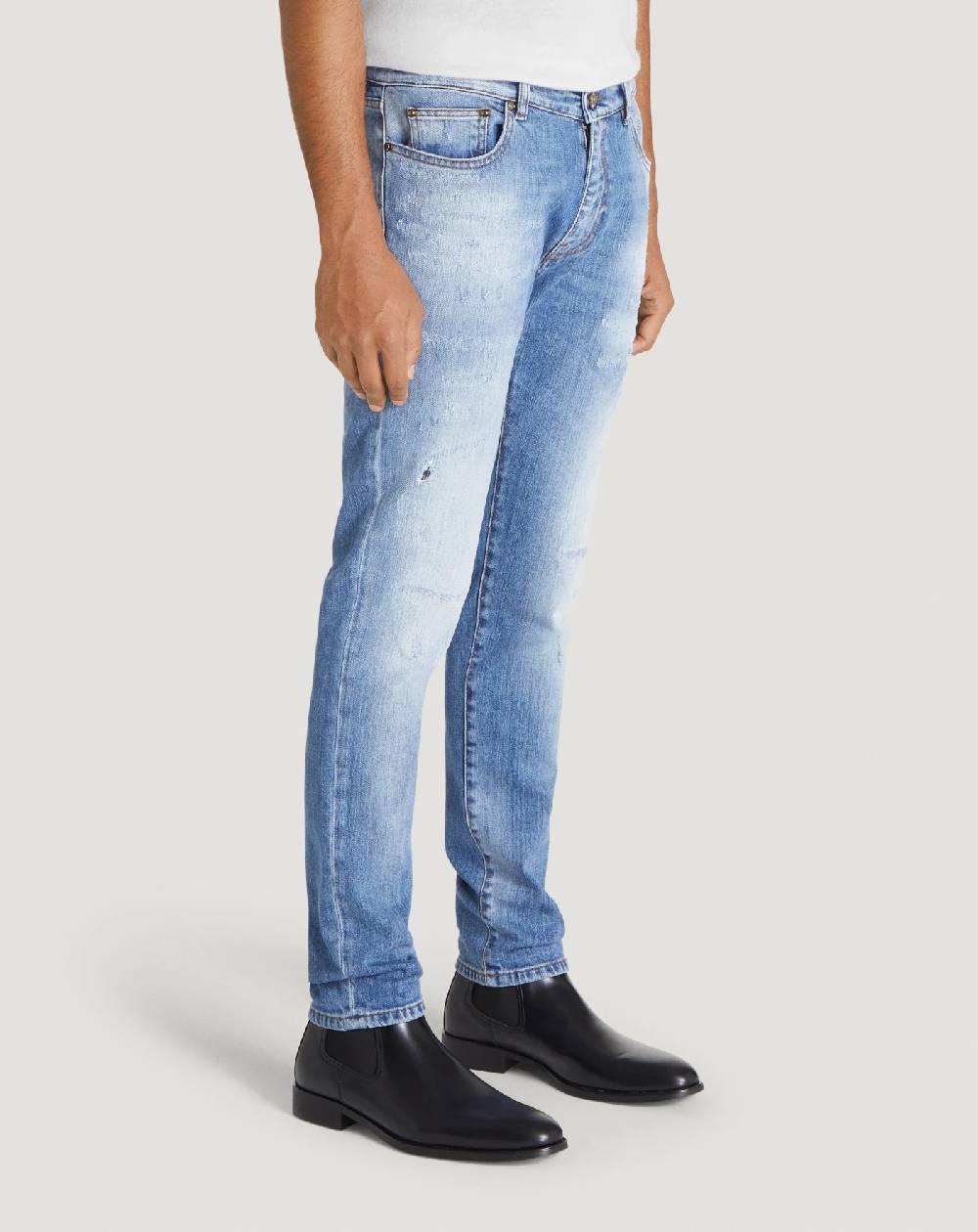 Pt Torino Jeans Rock in denim organico stretch Vendita calda