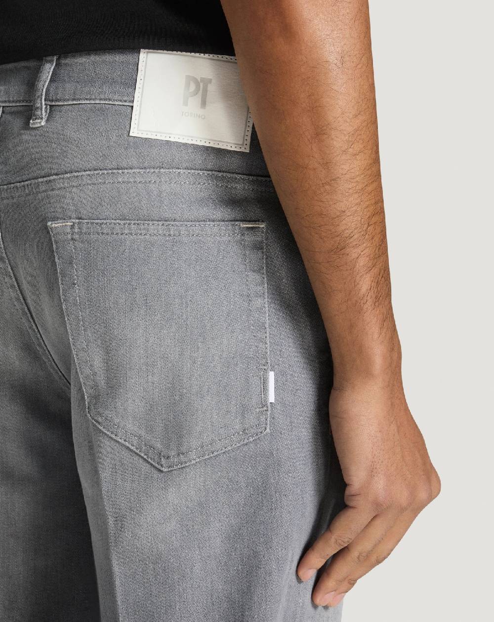Pt Torino Jeans Reggae in light grey denim Offerte stagionali