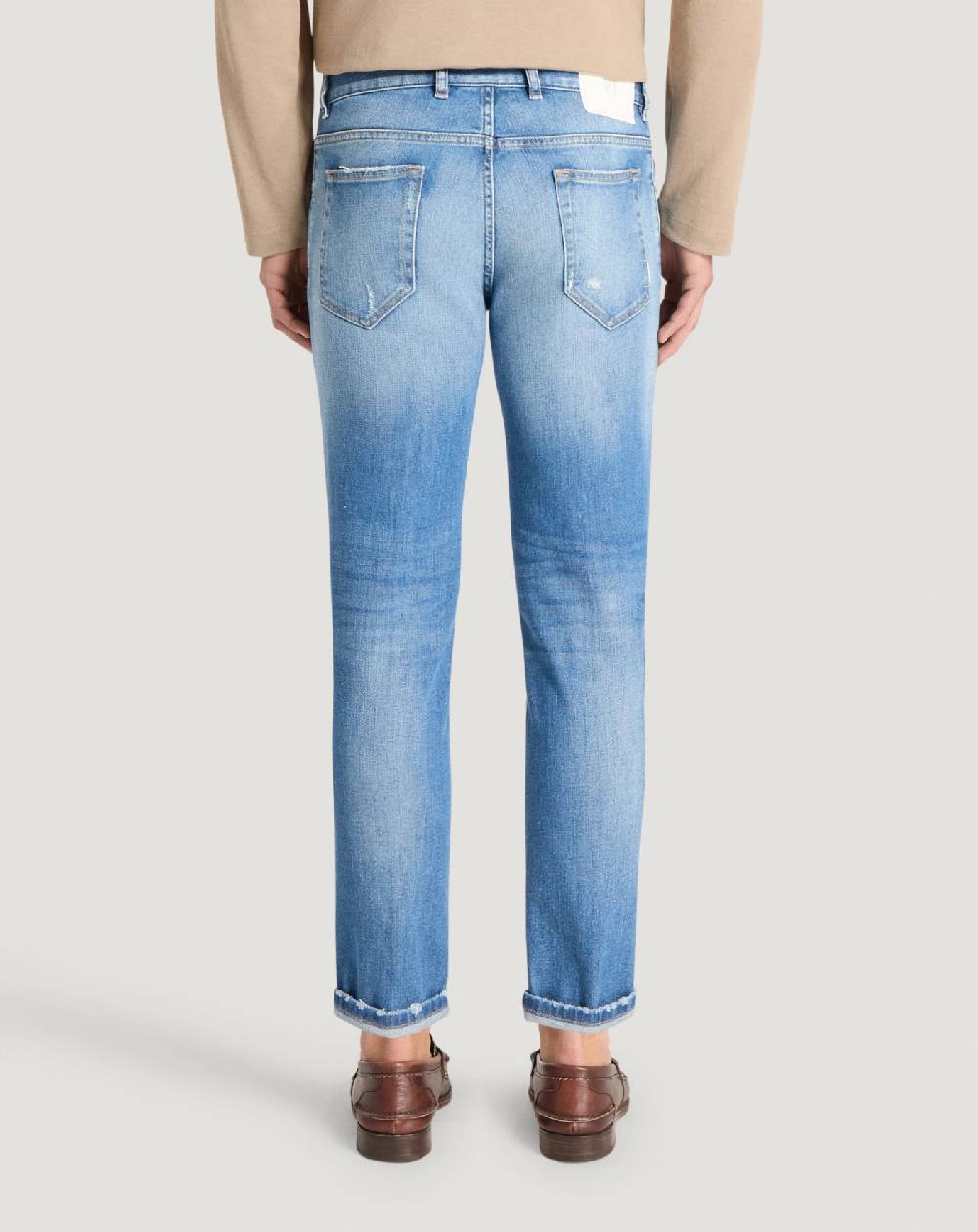 Pt Torino Jeans Reggae in denim stretch indigo Offerte giornaliere