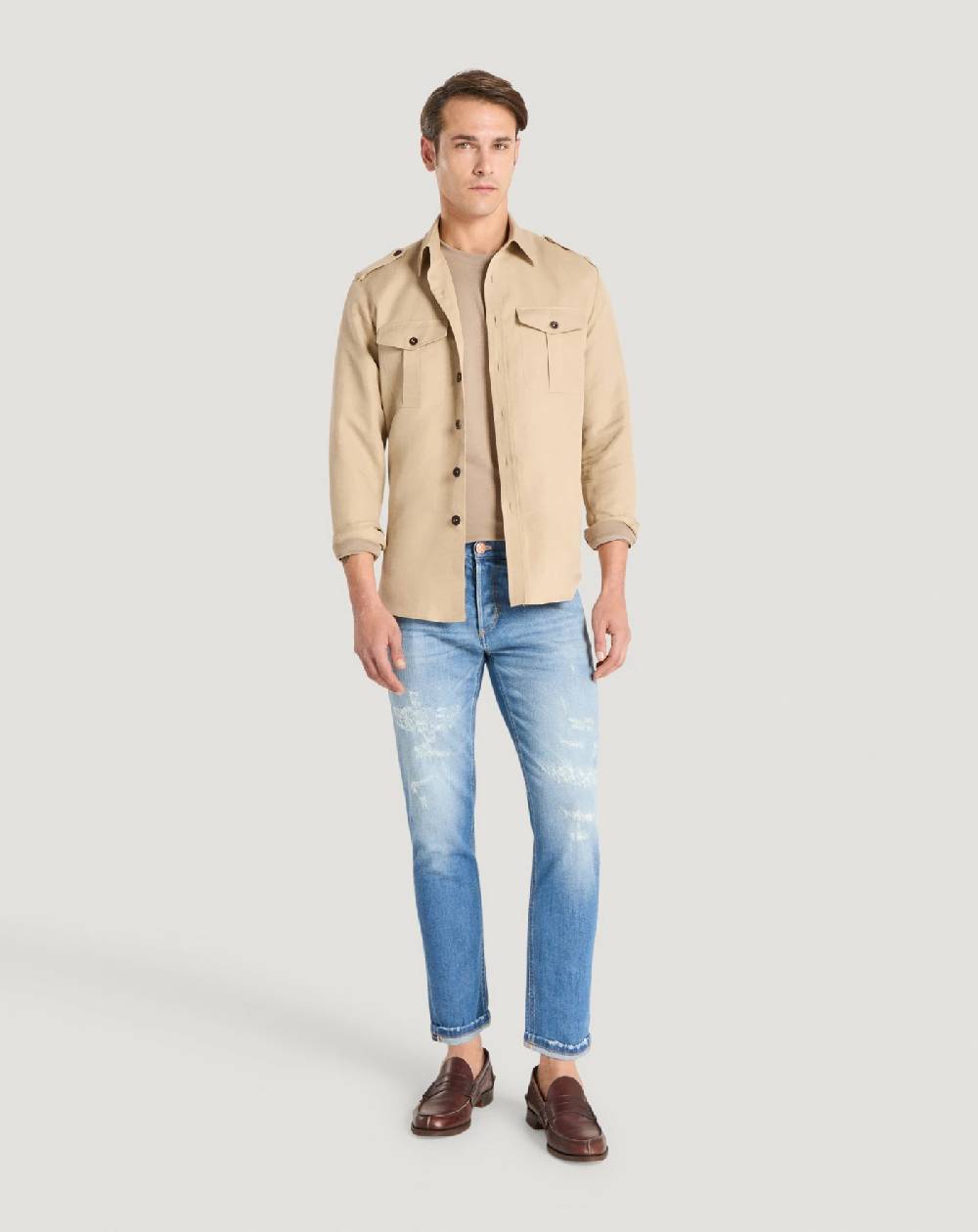 Pt Torino Jeans Reggae in denim stretch indigo Offerte giornaliere