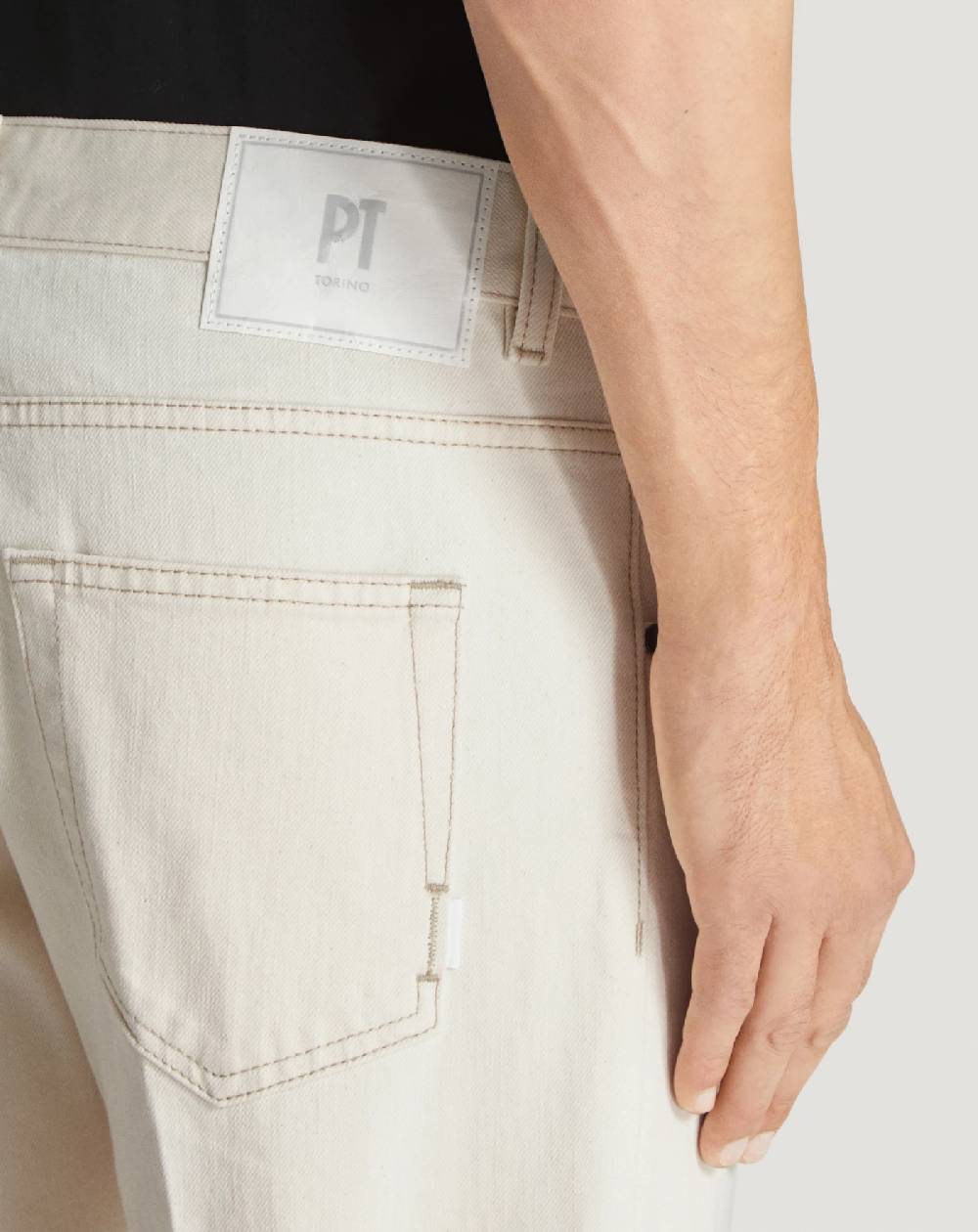 Pt Torino Jeans Dub in denim cimosato Prezzo basso
