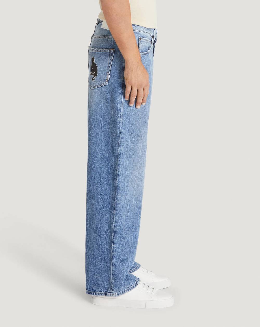 Pt Torino Jeans Skater in denim vintage Offerta settimanale