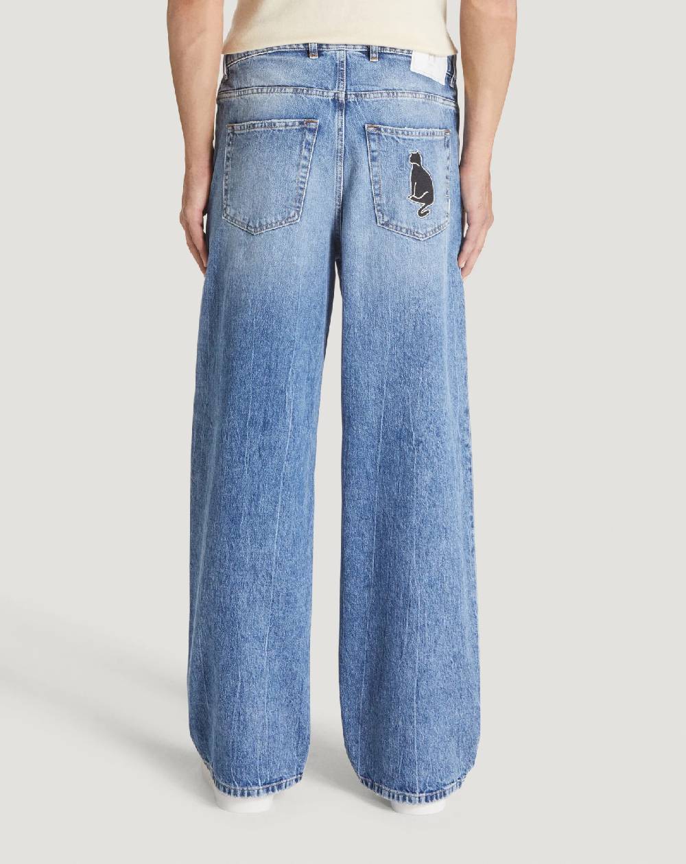 Pt Torino Jeans Skater in denim vintage Offerta settimanale