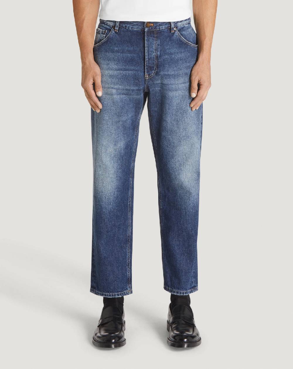 Pt Torino Jeans Rebel in denim vintage Ritorno libero