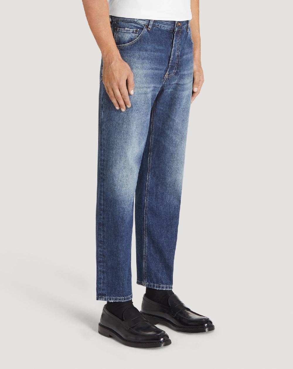 Pt Torino Jeans Rebel in denim vintage Ritorno libero