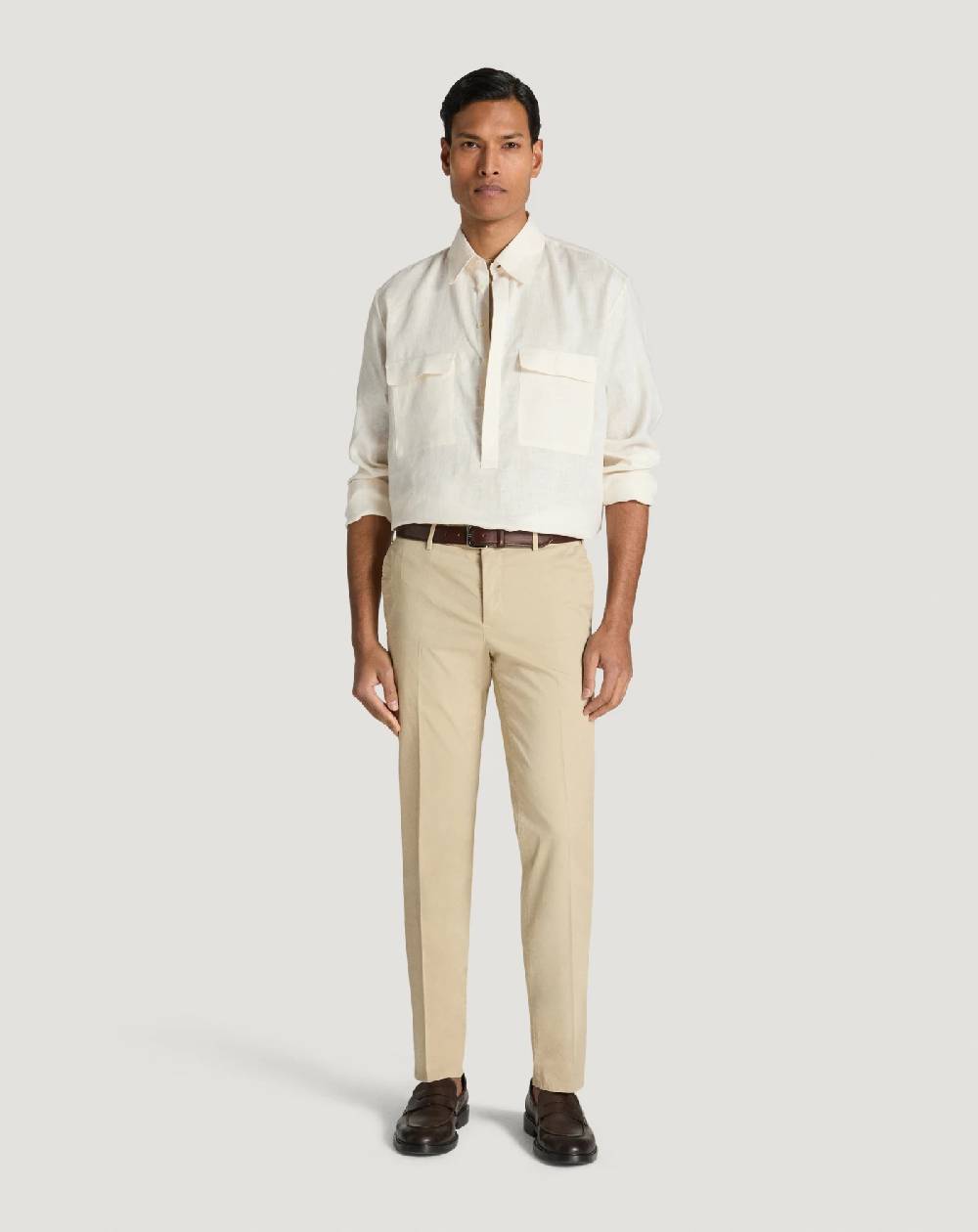 Pt Torino Pantaloni Slim in gabardina stretch ACQUISTA ORA