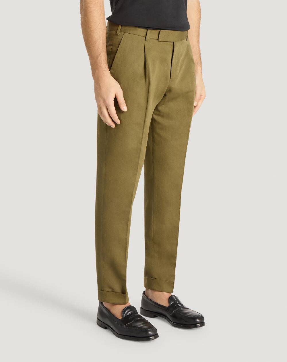 Pt Torino Pantaloni Rebel in gabardina di cotone e lino Fino al 55% di sconto