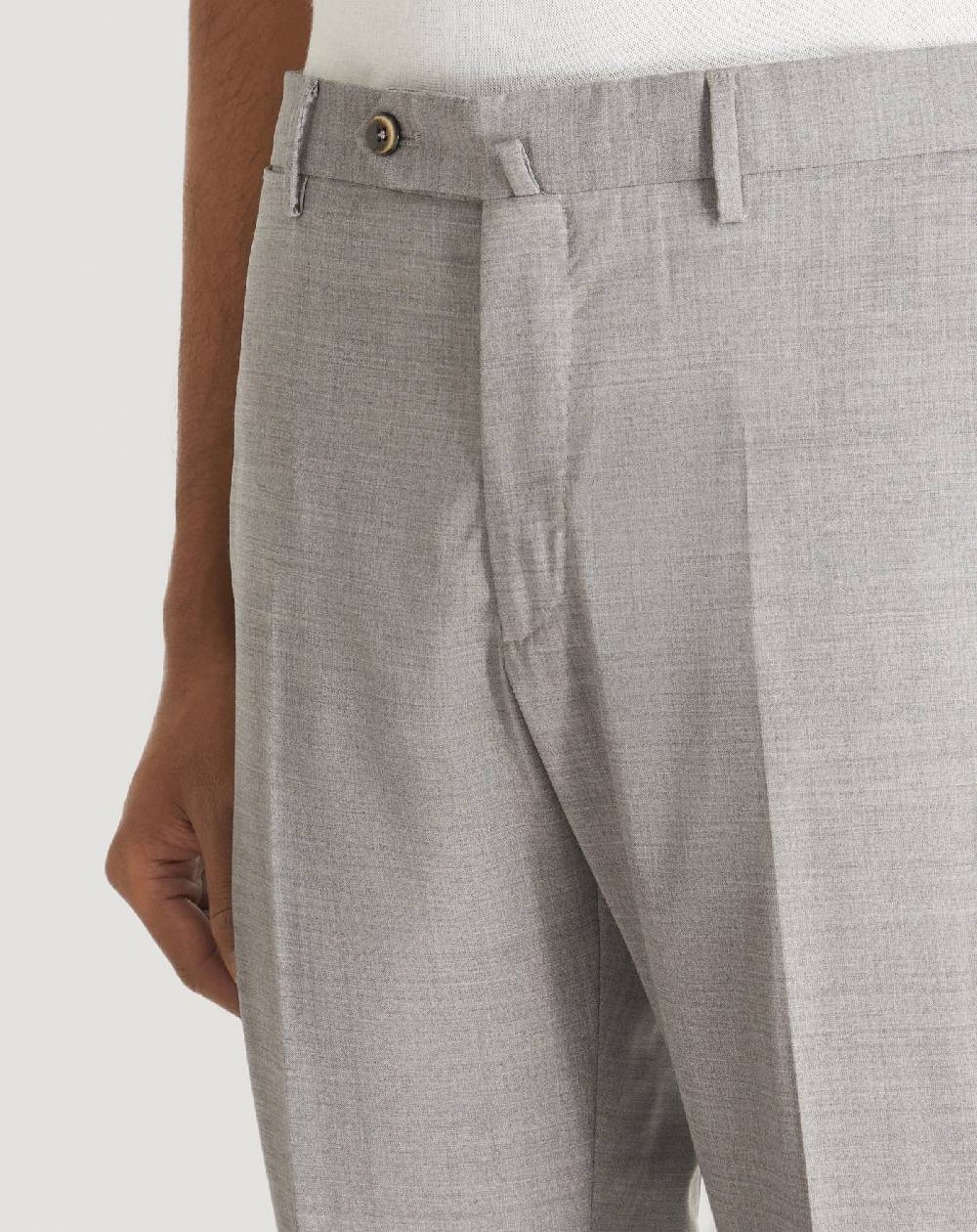 Pt Torino Pantaloni Slim in lana four season Super sconto