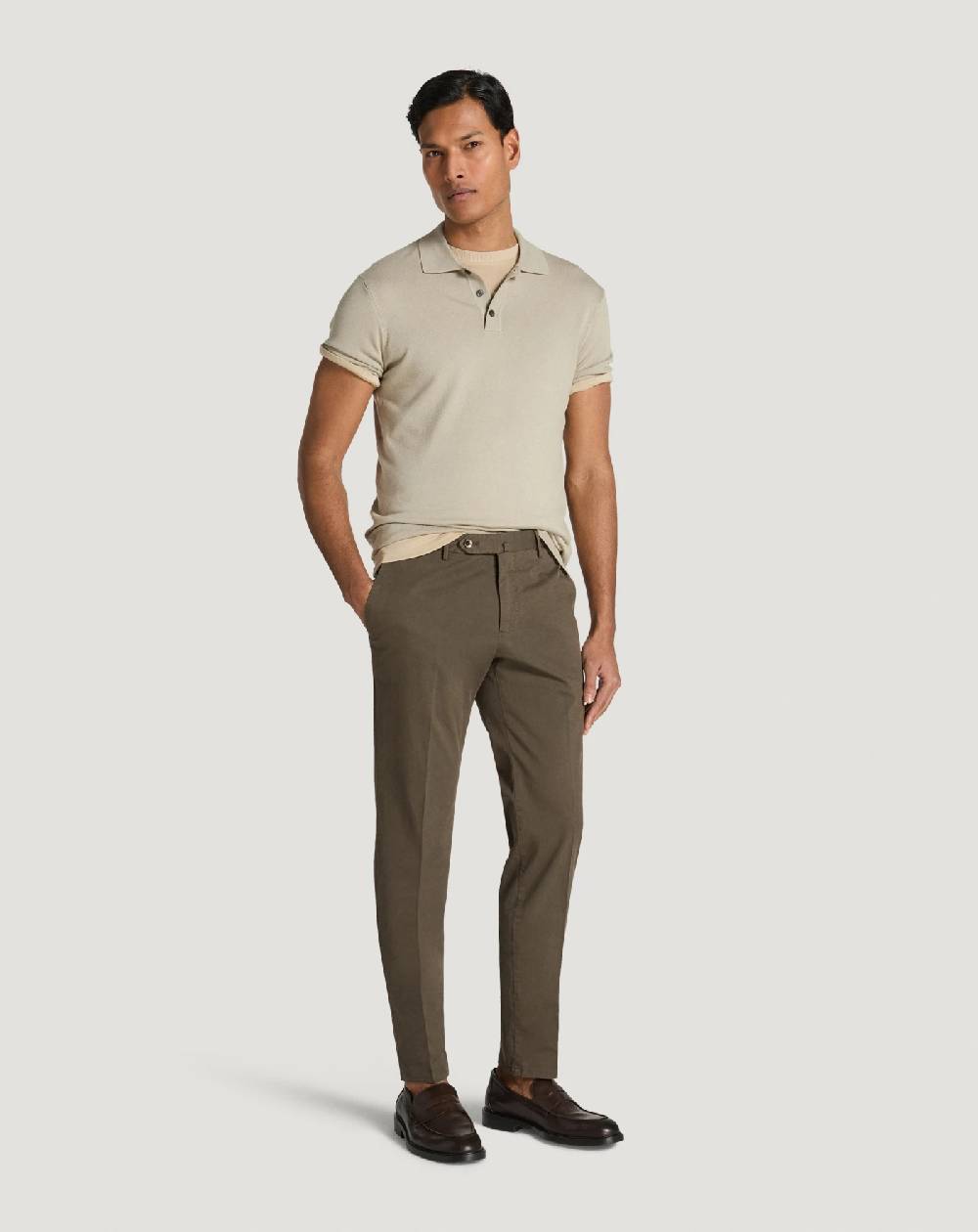Pt Torino Pantaloni Slim in gabardina stretch Italy