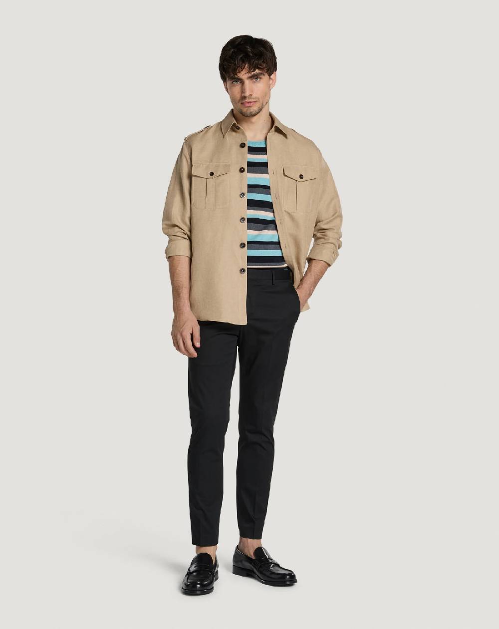 Pt Torino Pantaloni Dieci in twill Acquista Ora