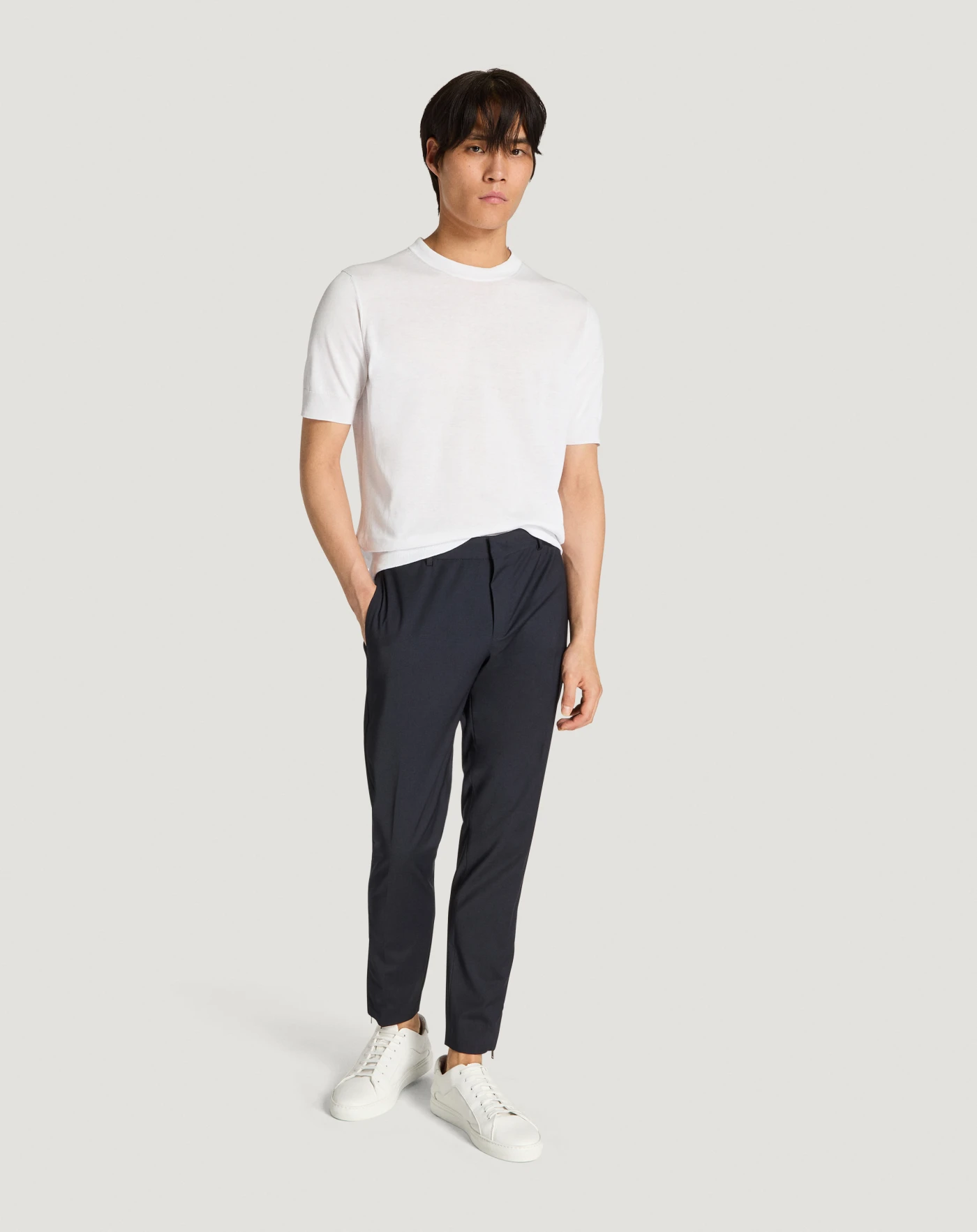 Pt Torino Pantaloni Epsilon Zip in lana active Sconto