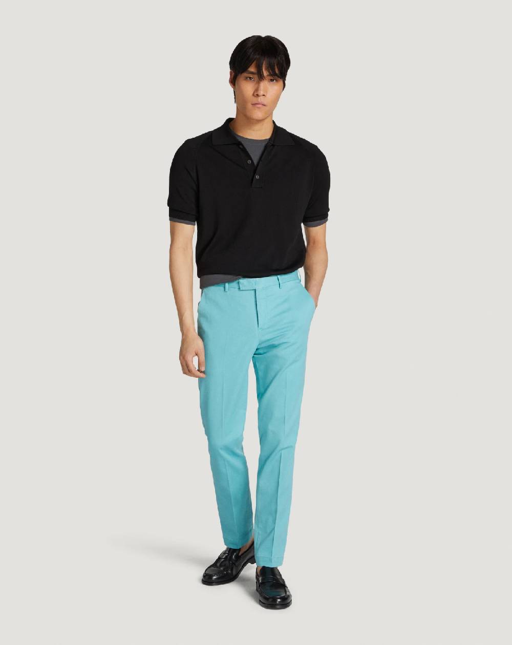 Pt Torino Pantaloni Master in cotone stretch délavé I Più Venduti