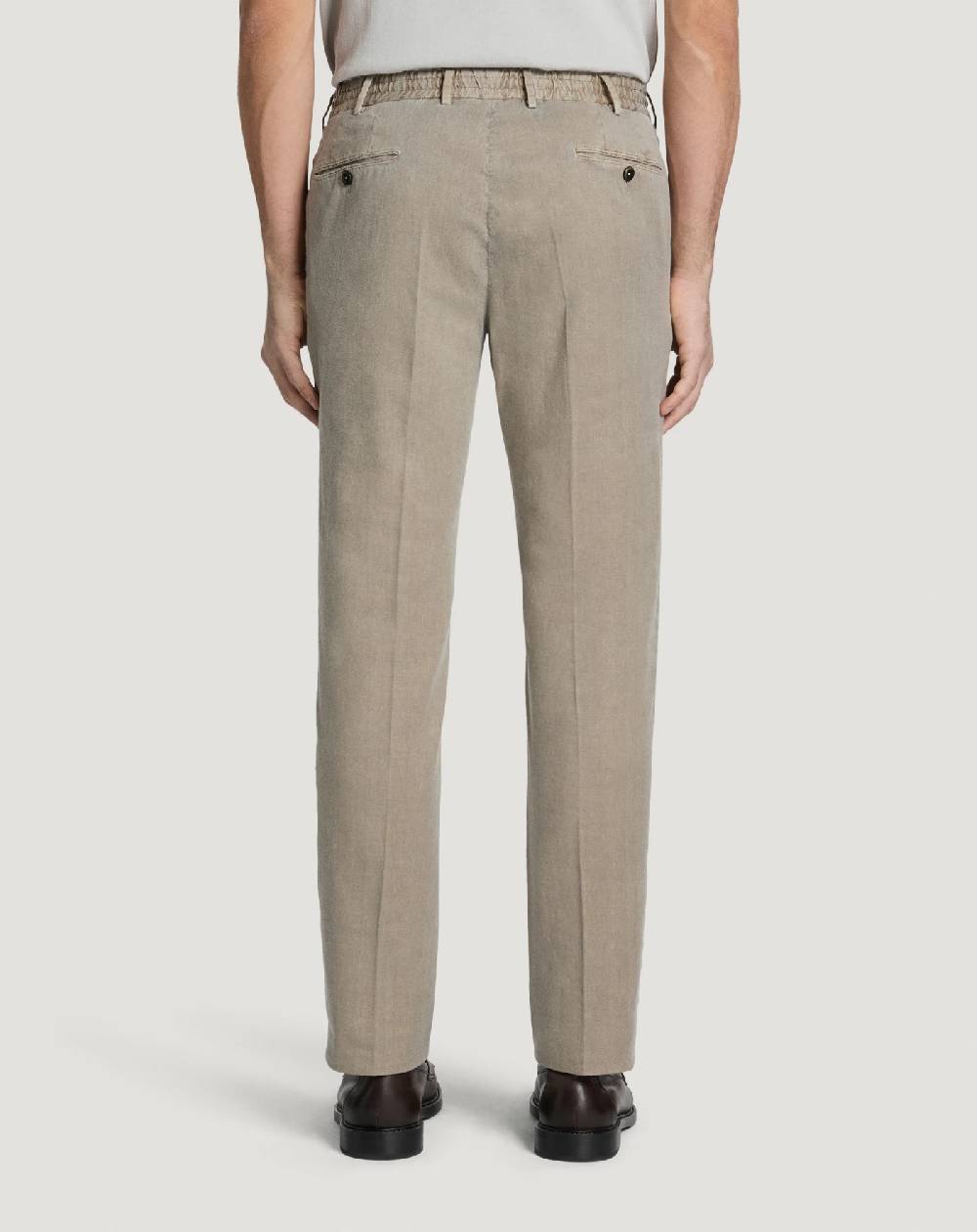 Pt Torino Pantaloni Slim in lino stretch délavé Prezzo basso