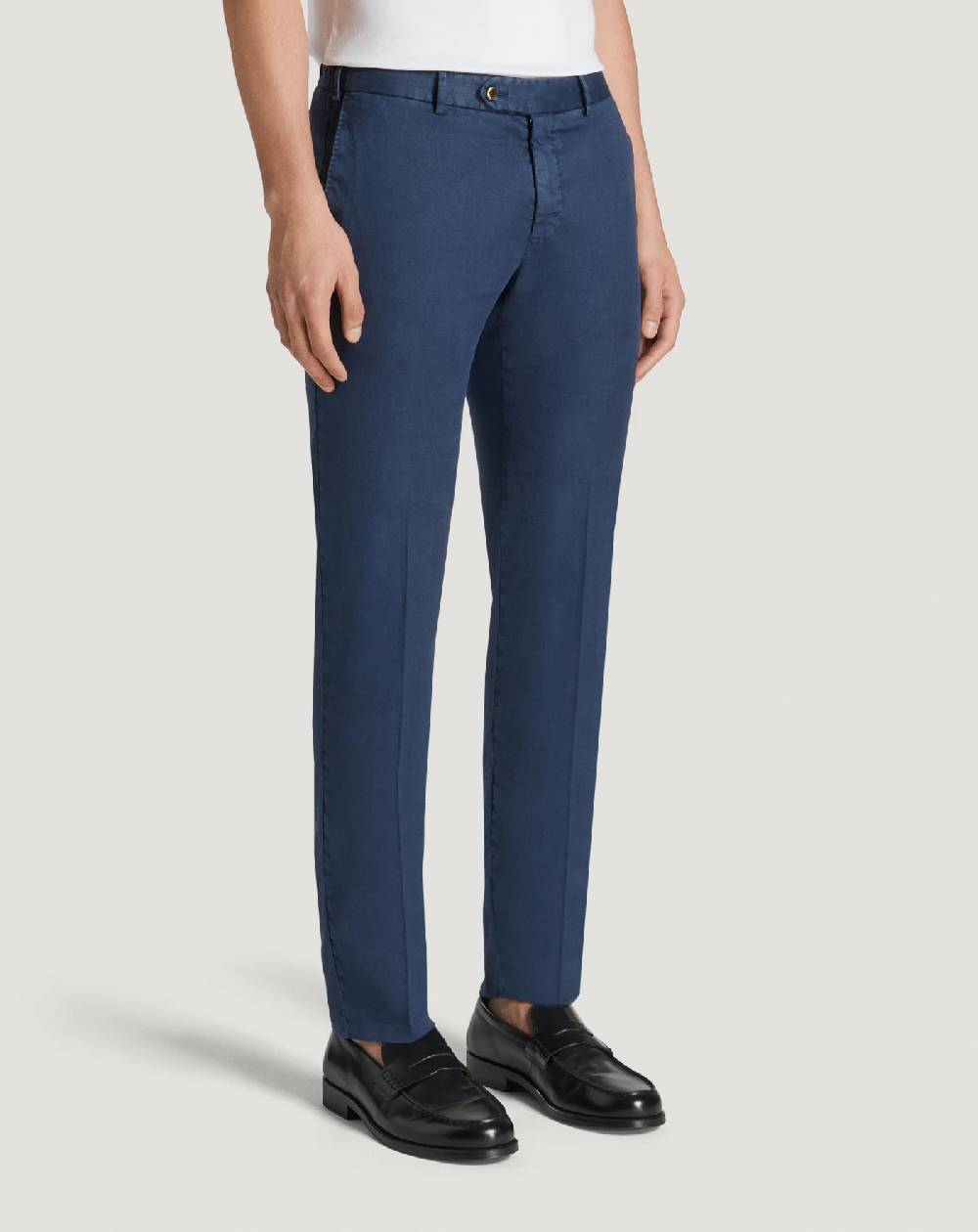 Pt Torino Pantaloni Slim in lino stretch délavé Offerta settimanale