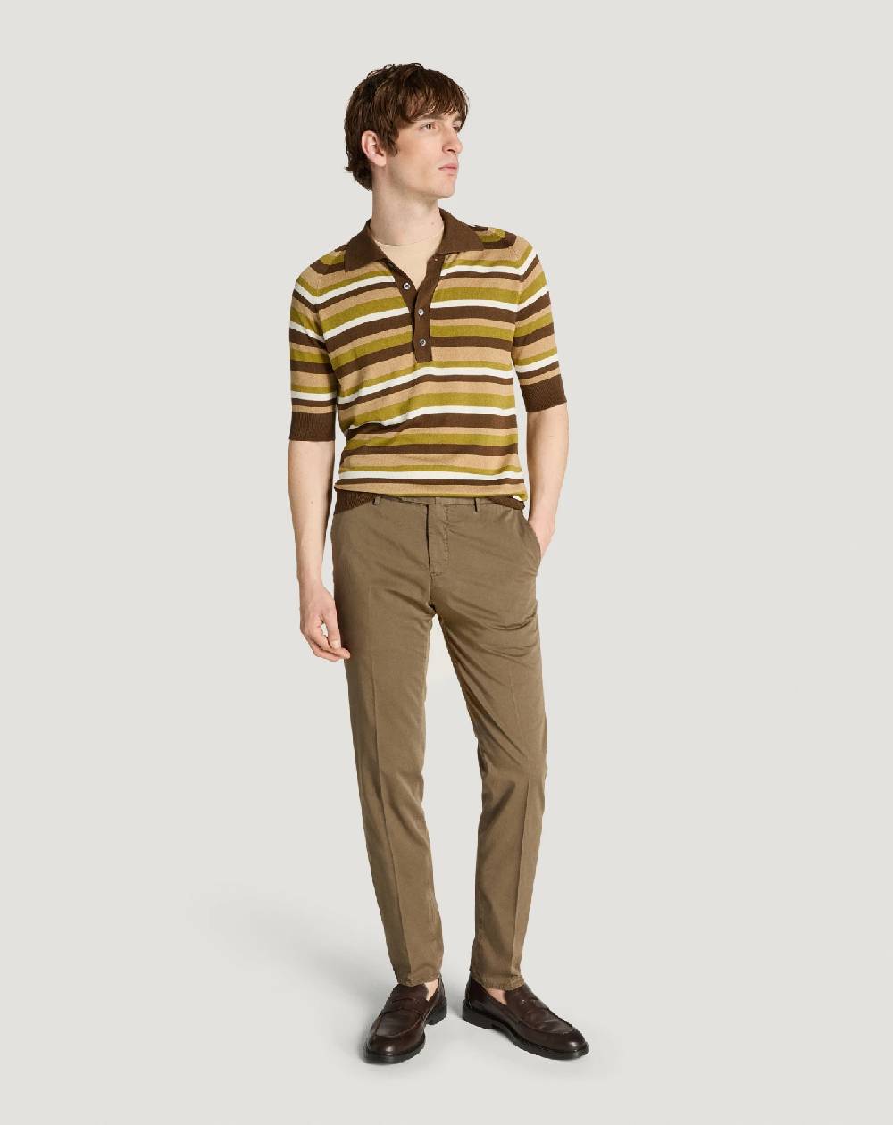 Pt Torino Pantaloni Slim in silkochino Latest stili