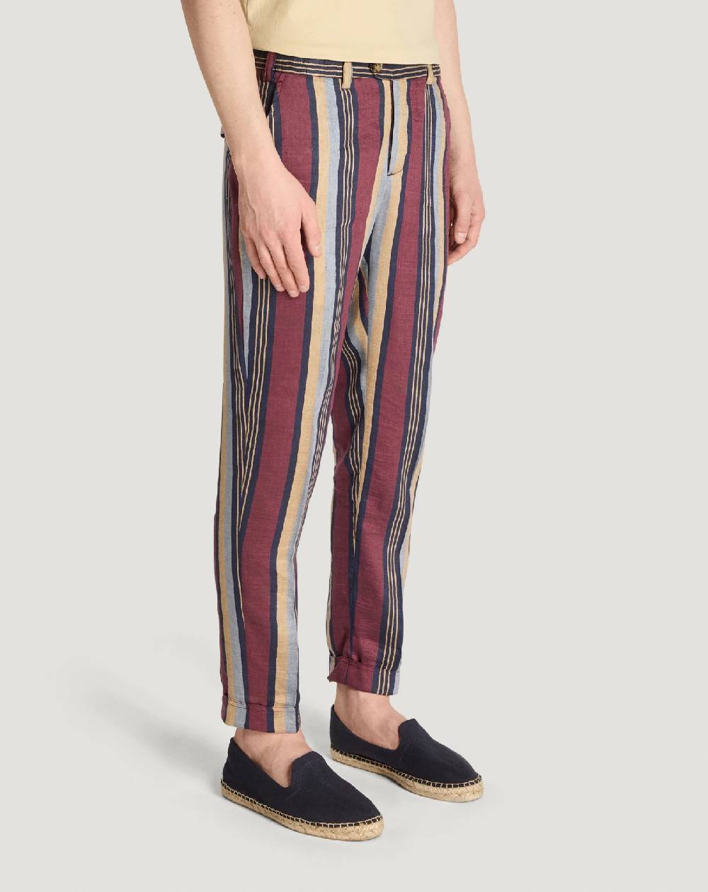 Pt Torino Pantaloni The Rebel in lino fluido Super sconto